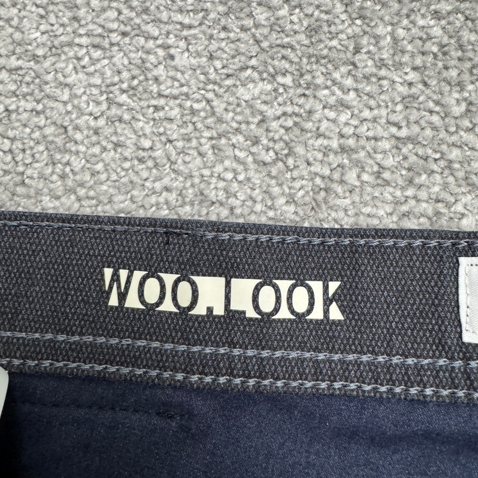 Brax Feel Good Style Cooper FA Woo Look Pants Mens 35×34 Dark Gray Straight Leg