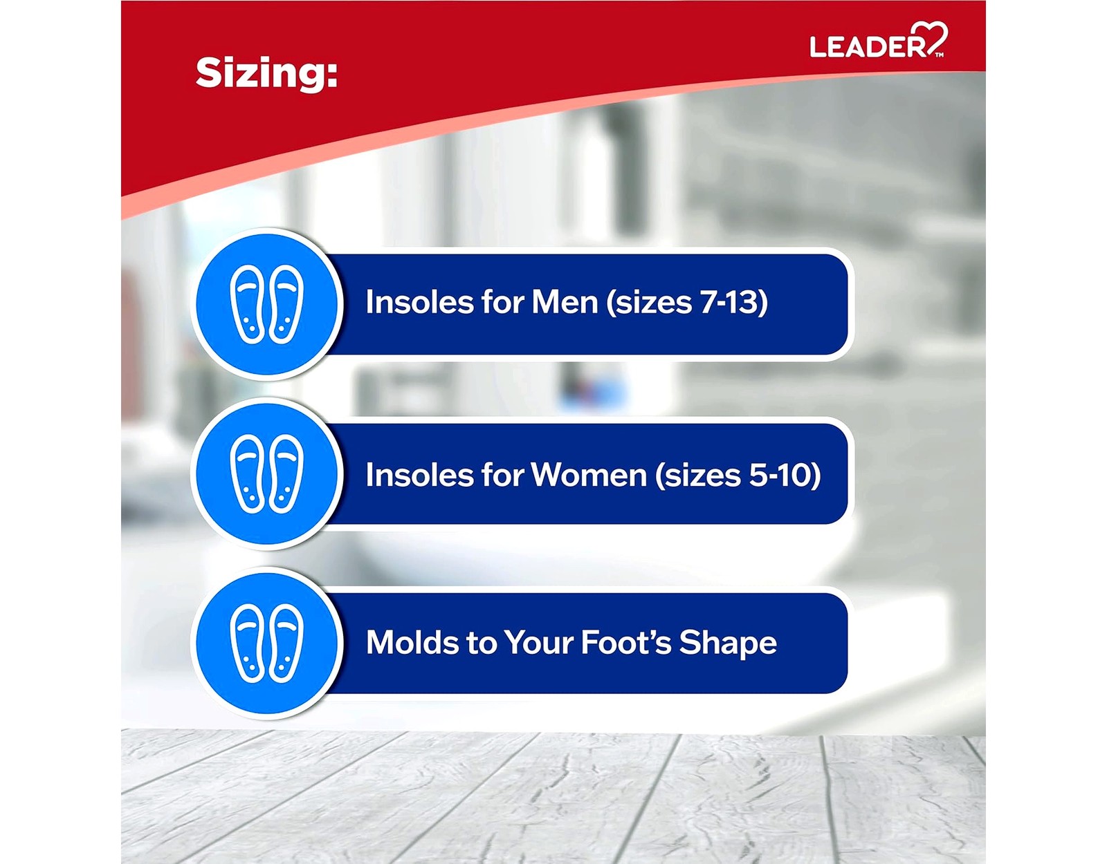 Leader Double Air Foam Insoles Women 5-10 Men 7-13 6 Pack Comfort Support