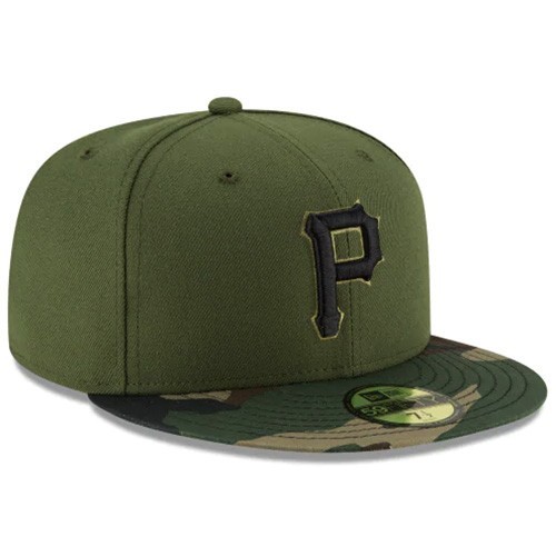 New era Pittsburgh Pirates 5950 Alt 3 Fitted Hat Kids Youth Camouflage Boys Cap