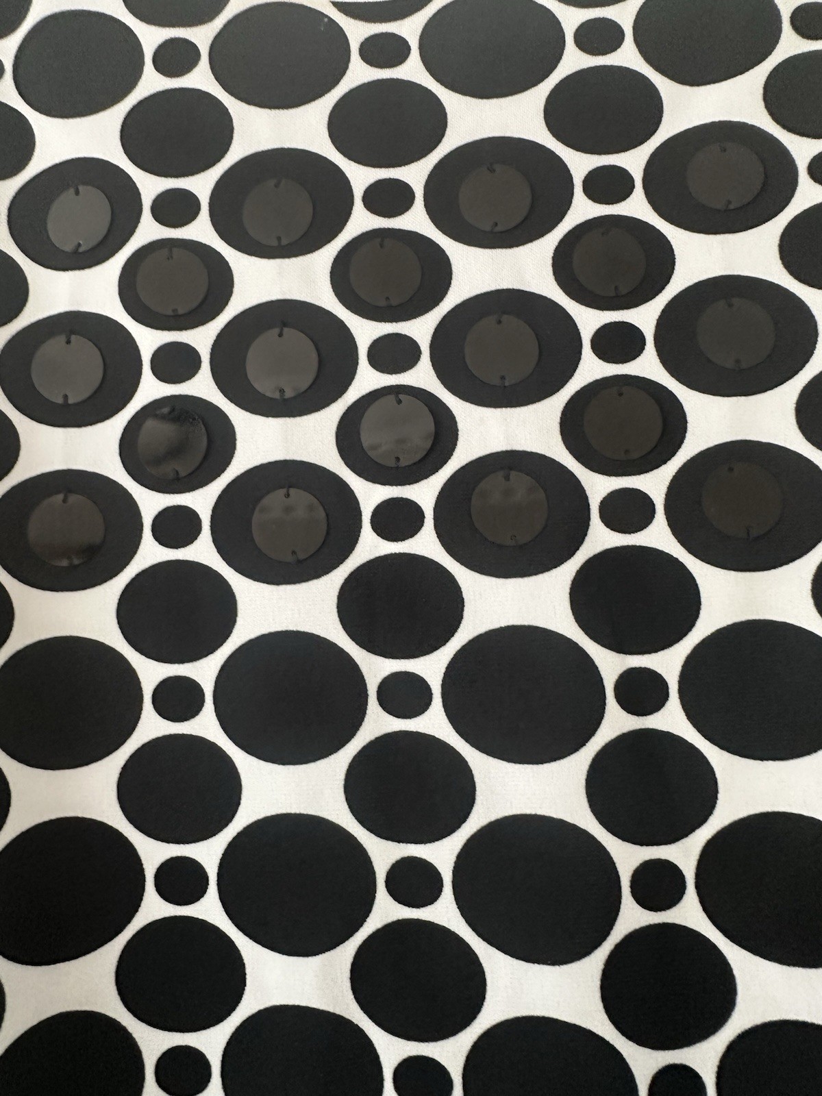 Joseph Ripoff Polka Dot Black & White Dress Size 16