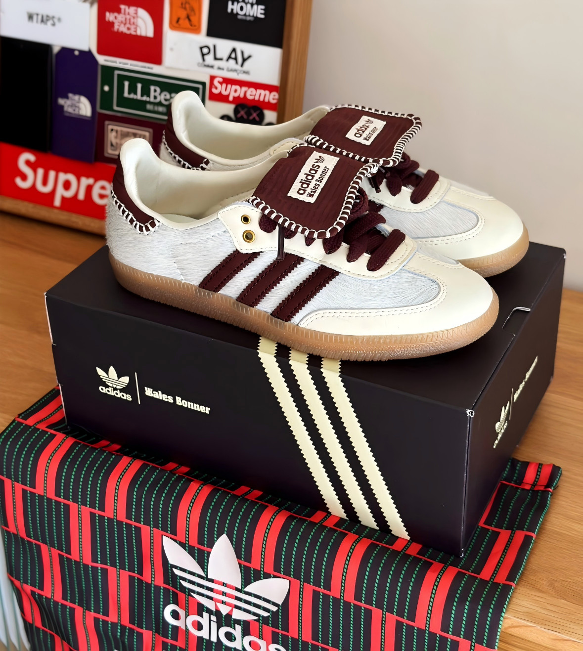WALES BONNER x adidas originals Samba Pony Tonal Men’s Women’s Low Top Shoes