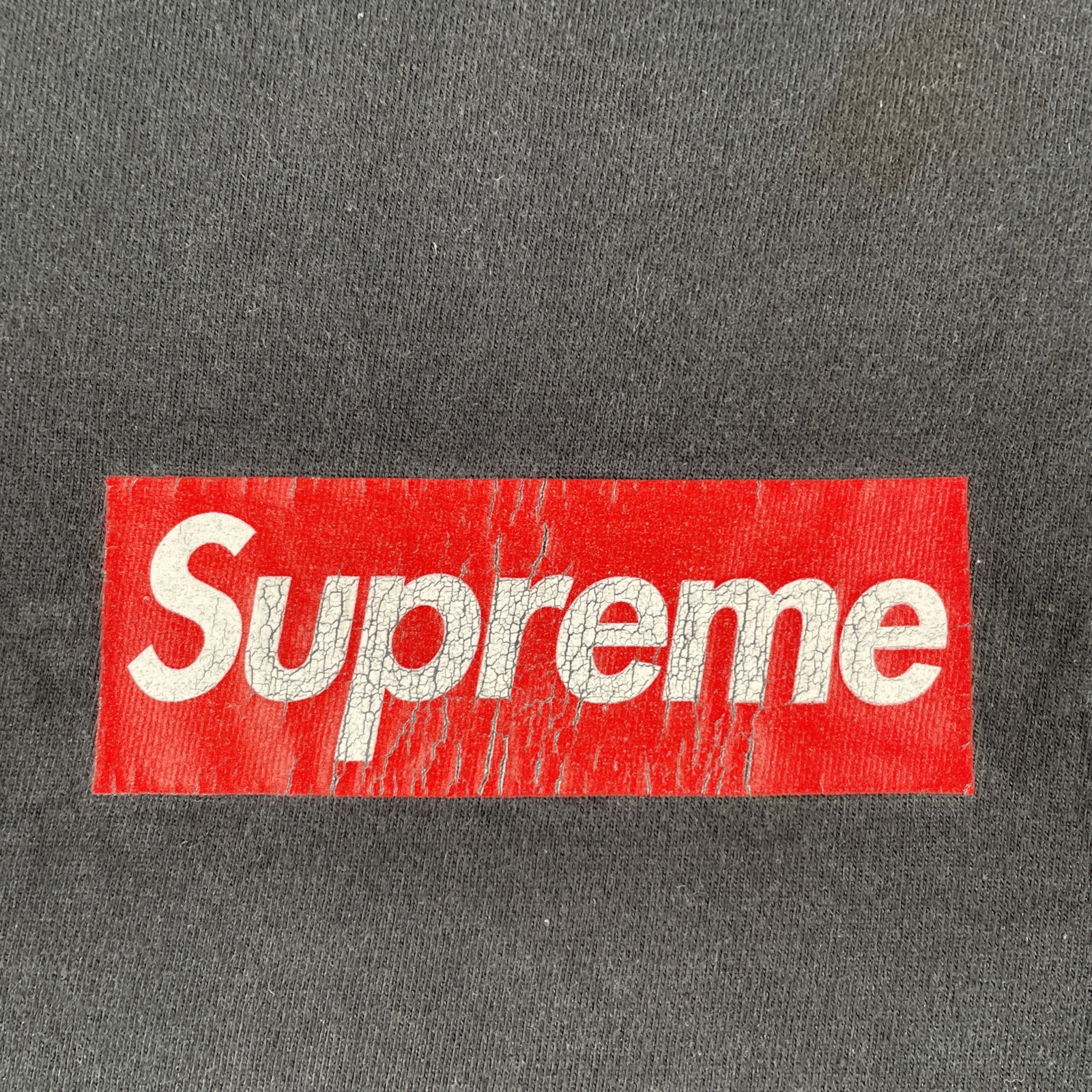 Vintage Supreme Box Logo Adult Medium Black Short Sleeve T Shirt Y2K Streetwear