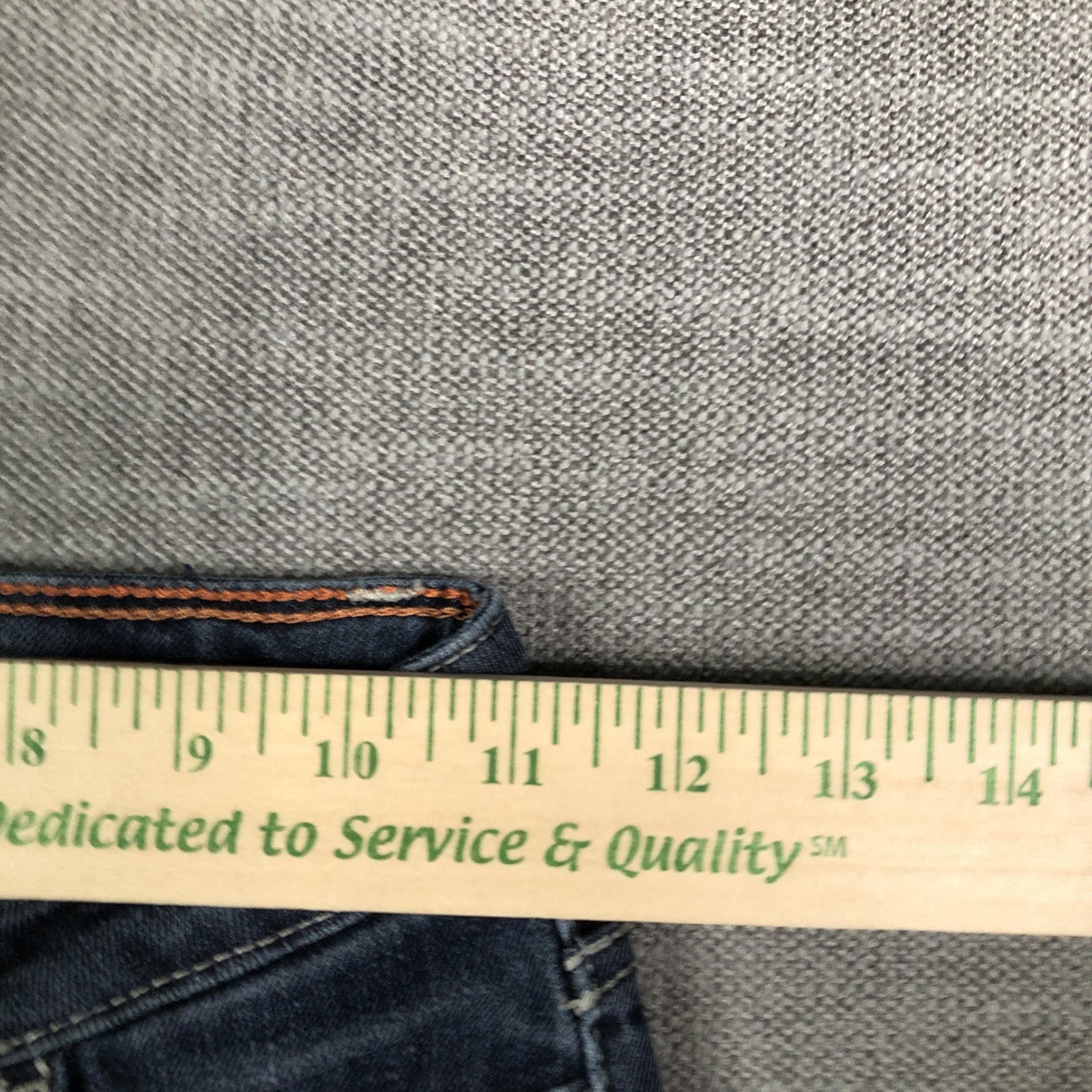 Levis Jeans Girls 12 Slim Blue Bootcut Embroidered Flap Pocket Stretch Denim