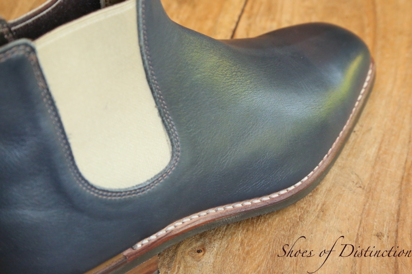 R.M. Williams Navy Leather Chelsea Boots Shoes UK 8 H US 9 EU 42