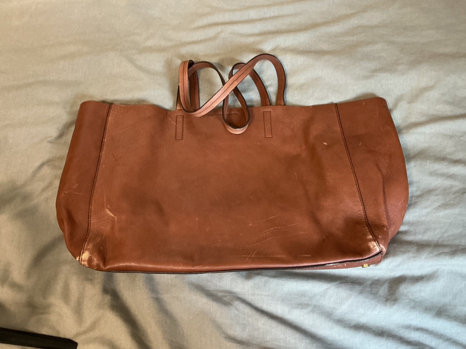 Banana Republic Vintage Leather Brown Shoulder Bag