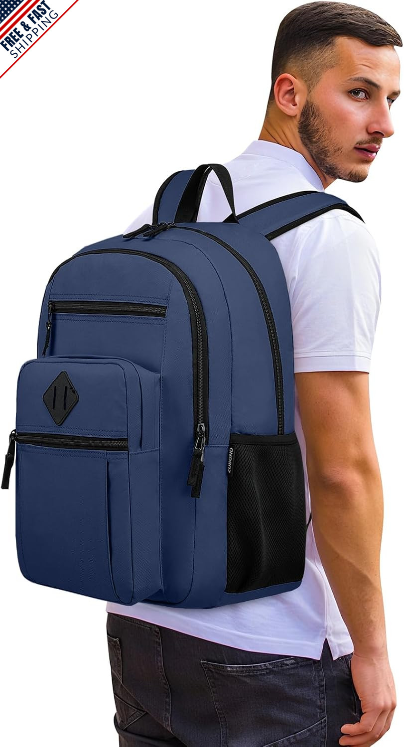 Lightweight Backpack for School, Fits 15.6″ Laptops, Water Bottle Pocket
