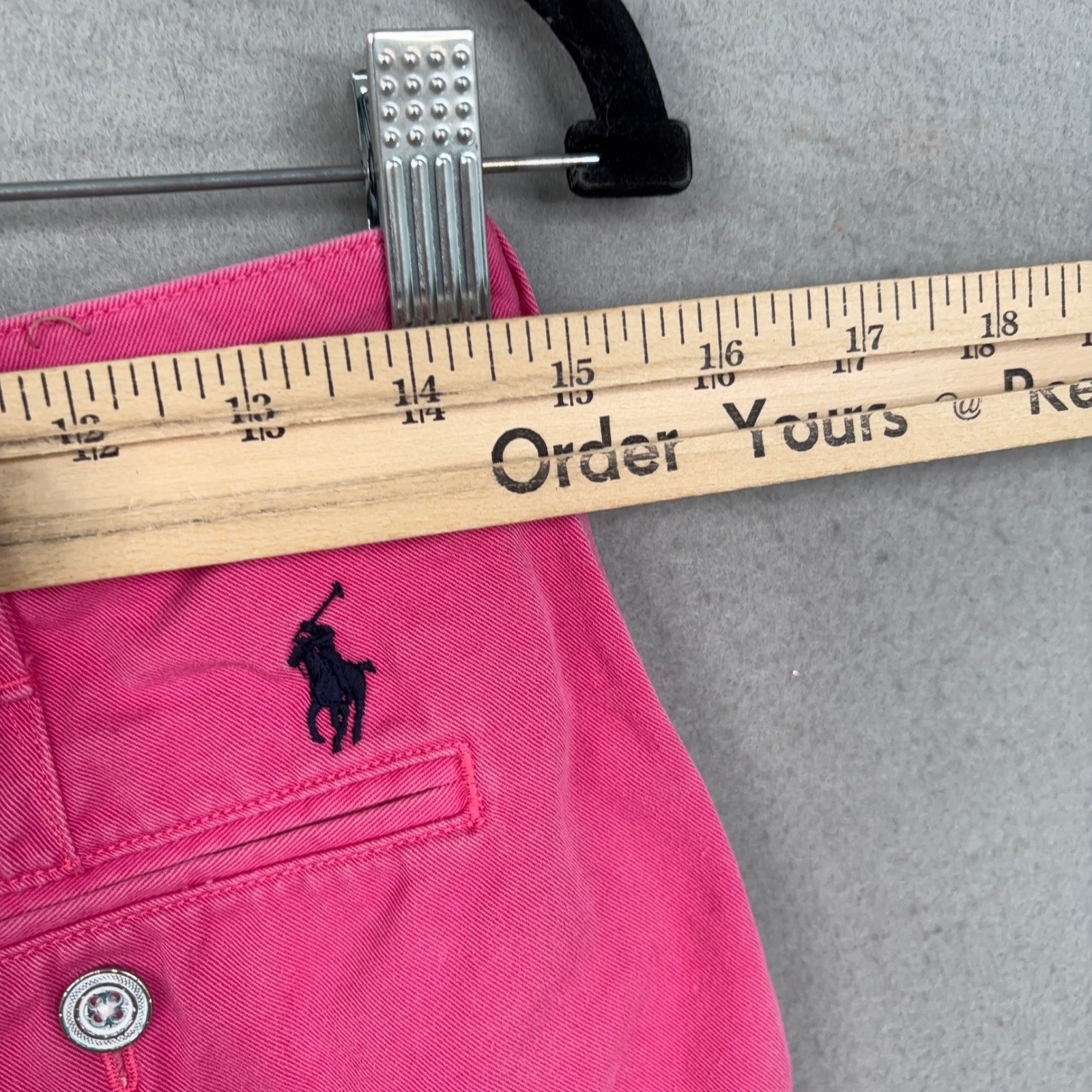 Polo Ralph Lauren Shorts Womens 2 Pink Chino Classic Preppy Summer Coastal