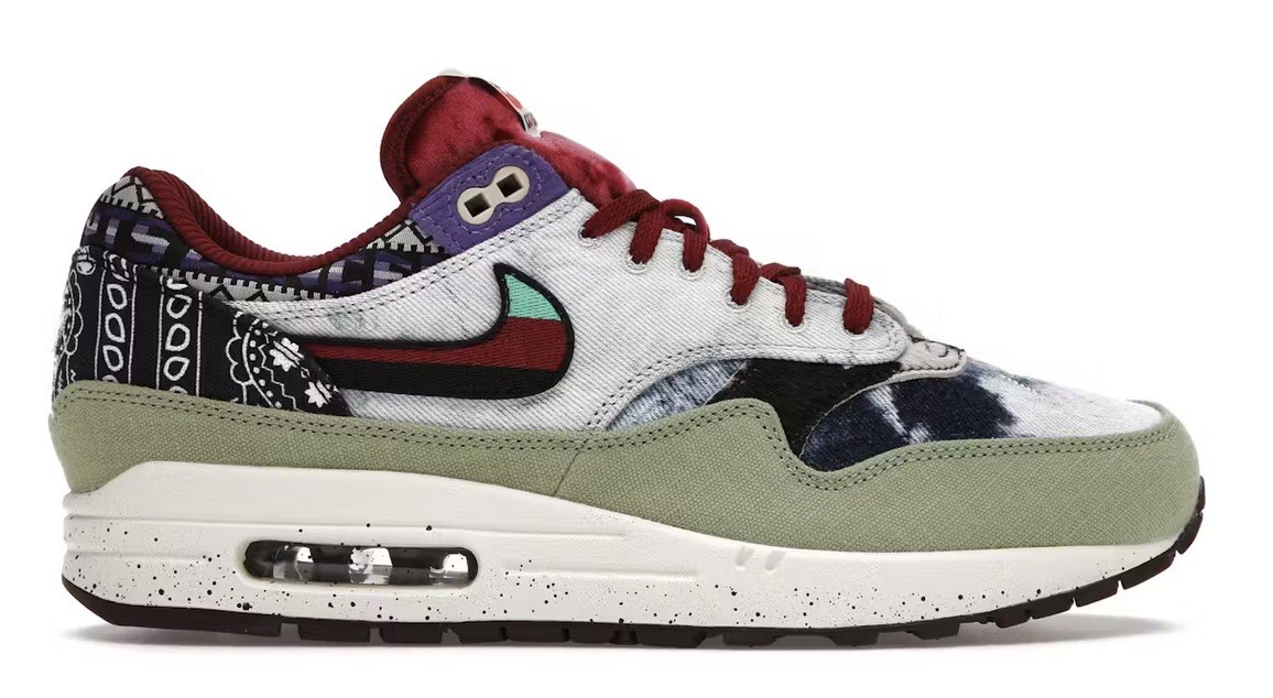 Size 8.5- Nike Air Max 1 SP x Concepts Mellow 2022 Oil Green/Multi DN1803-300