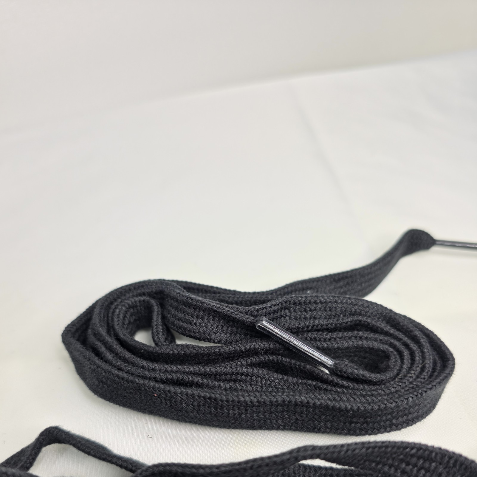 Dior Black Flat Shoelaces 58″ x 1cm Pair Wide Replacement Shoe Laces