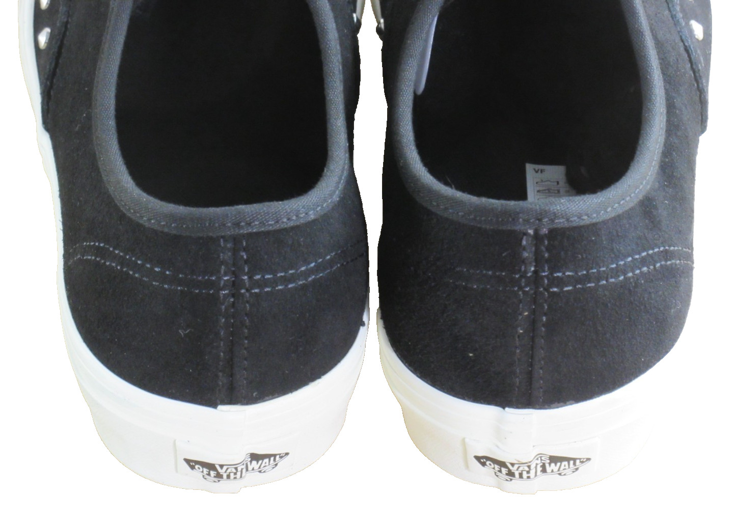 Vans Authentic Women’s Spikes Black White Suede lace up shoes Size 9 NIB