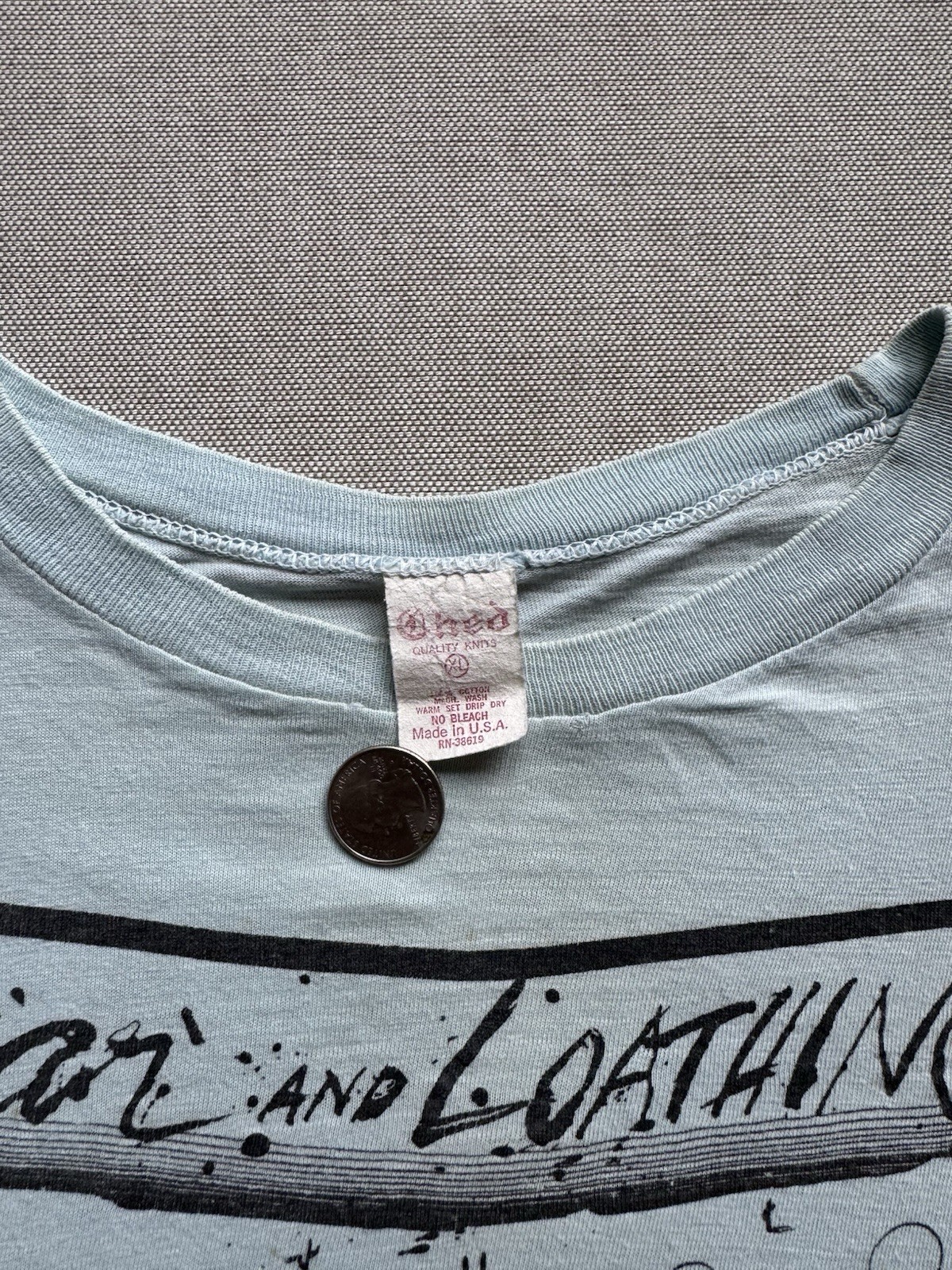 Vtg 70s Hunter S Thompson’s Fear And Loathing T Shirt XL Ralph Steadman Art
