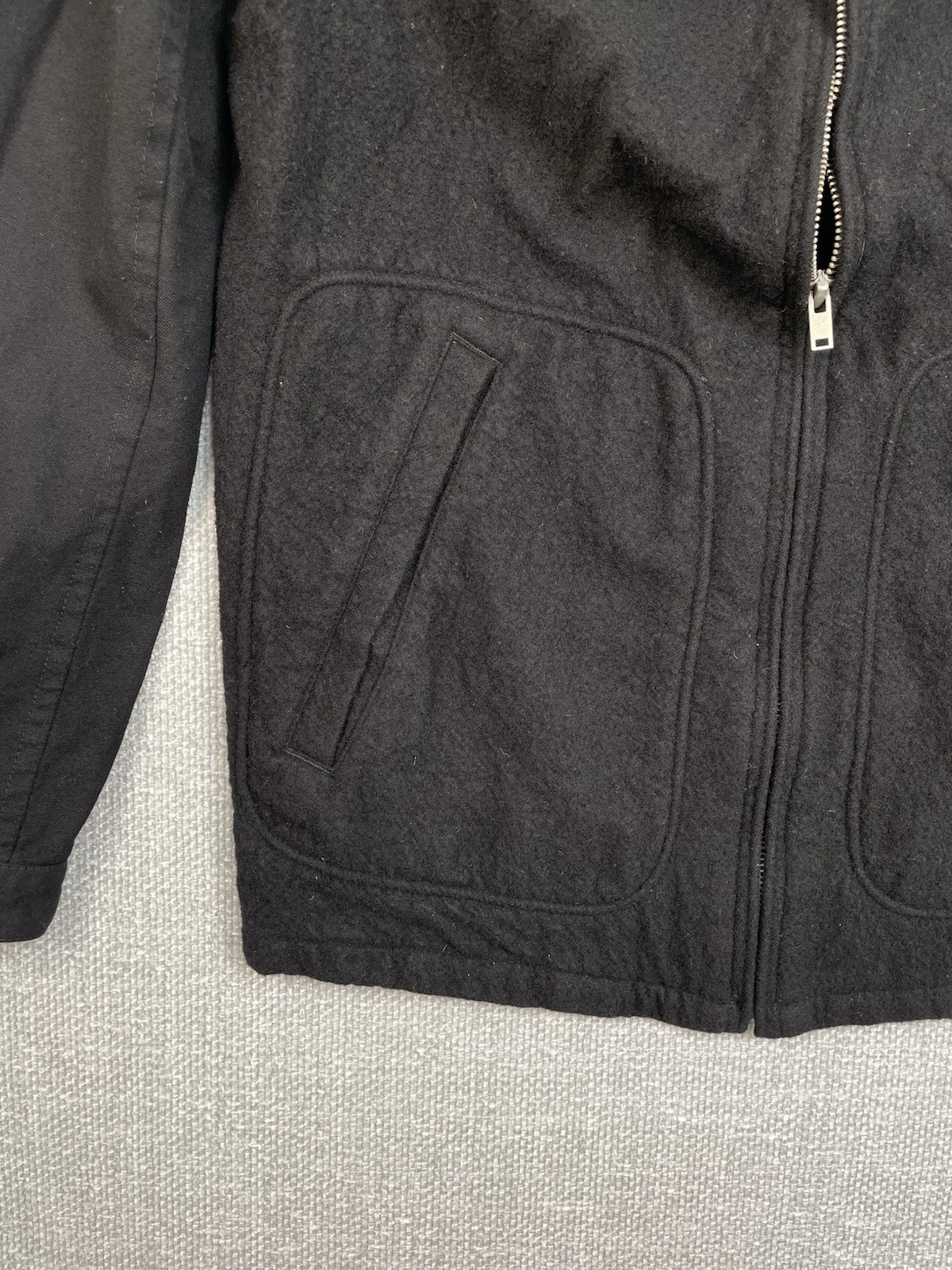 CDG Comme Des Garçons Homme Men’s Jacket Size Small Black Fleece Wool