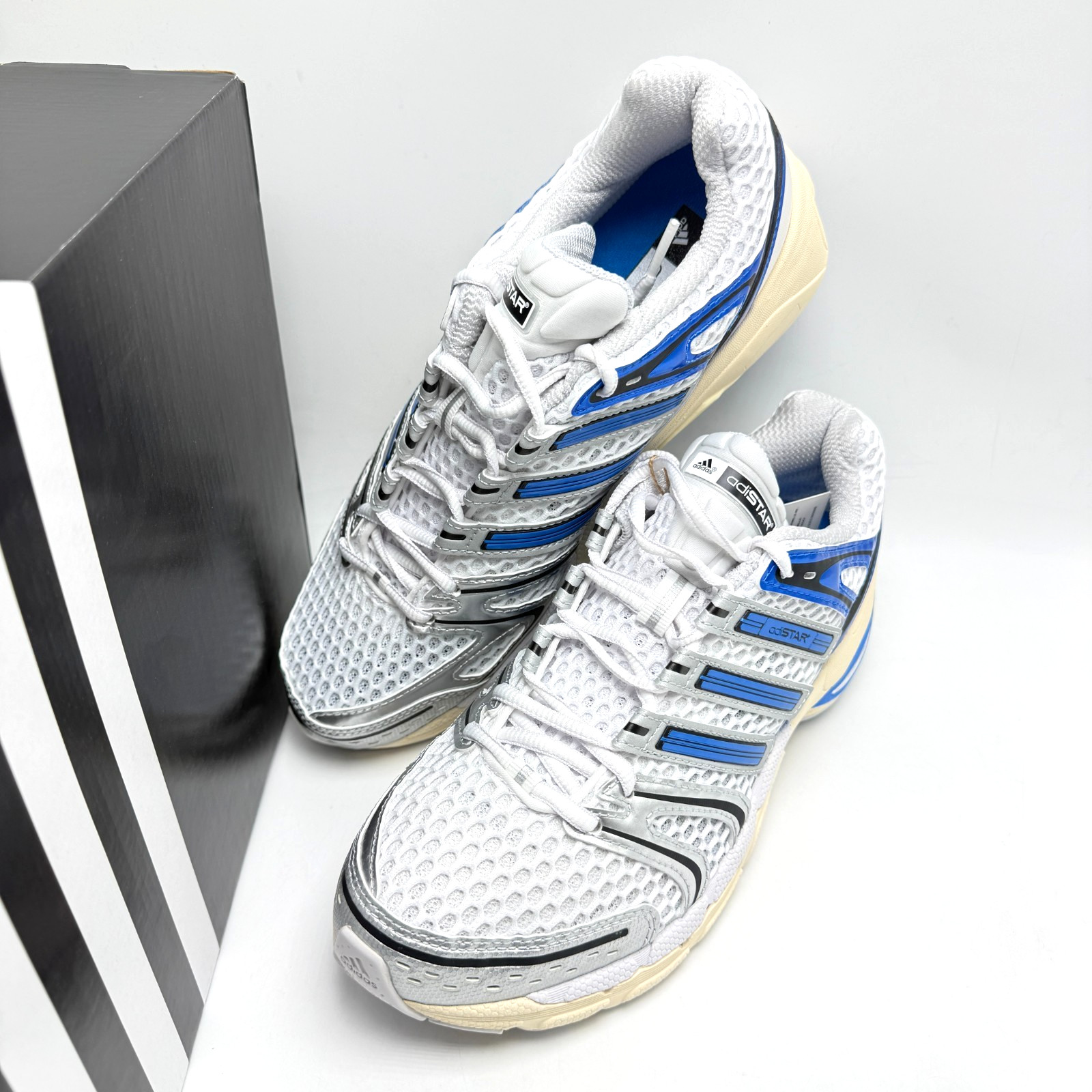 ADIDAS Adistar Control 5 Silver Metallic Grey Black KI8601 Men’s sz 8-11