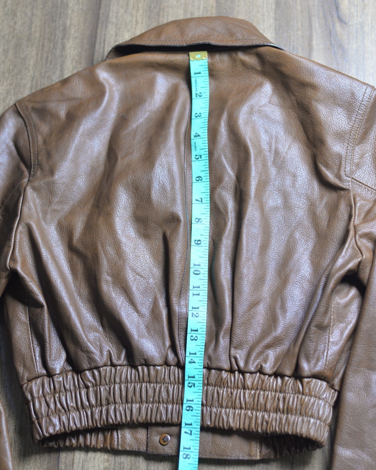 PRADA Vintage Brown Leather Motor Short Jacket Cropped Bomber IT 42 Italy