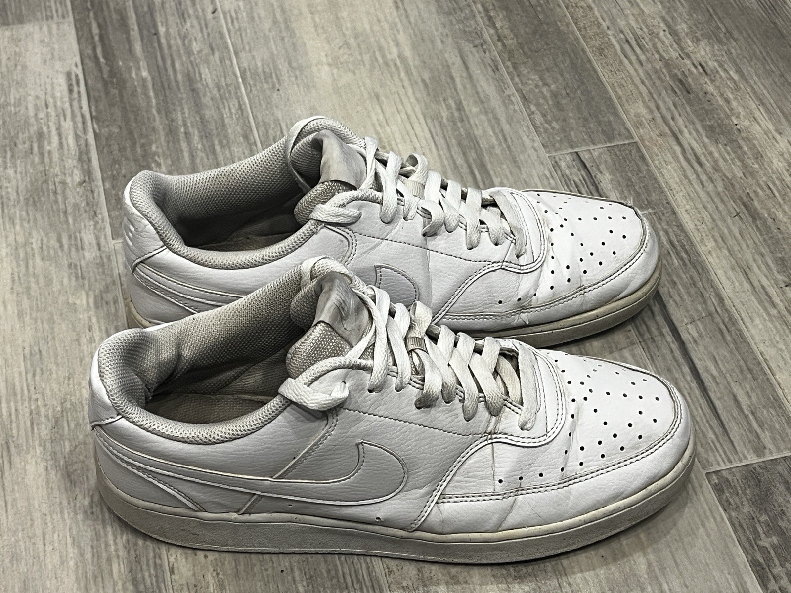 Nike Court Vision Low Sneakers Mens 11 White Next Nature Shoes DH2987-100