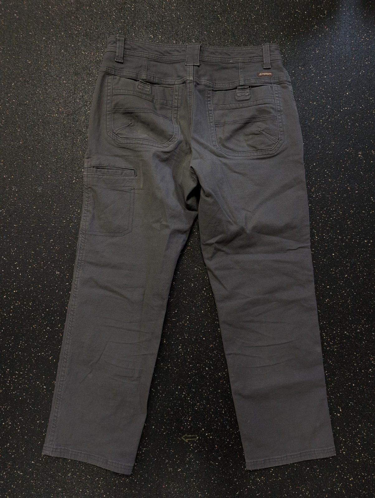 Legendary Outfitters Mens Canvas Cargo Pants 32×29 Gray Utility Jeans Outdoors