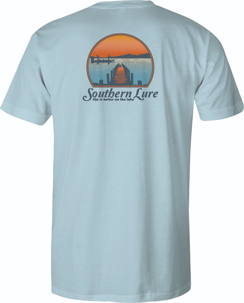 SOUTHERN LURE Life is Better on the Lake Tee Shirt Blue Cotton Adult XL NWT