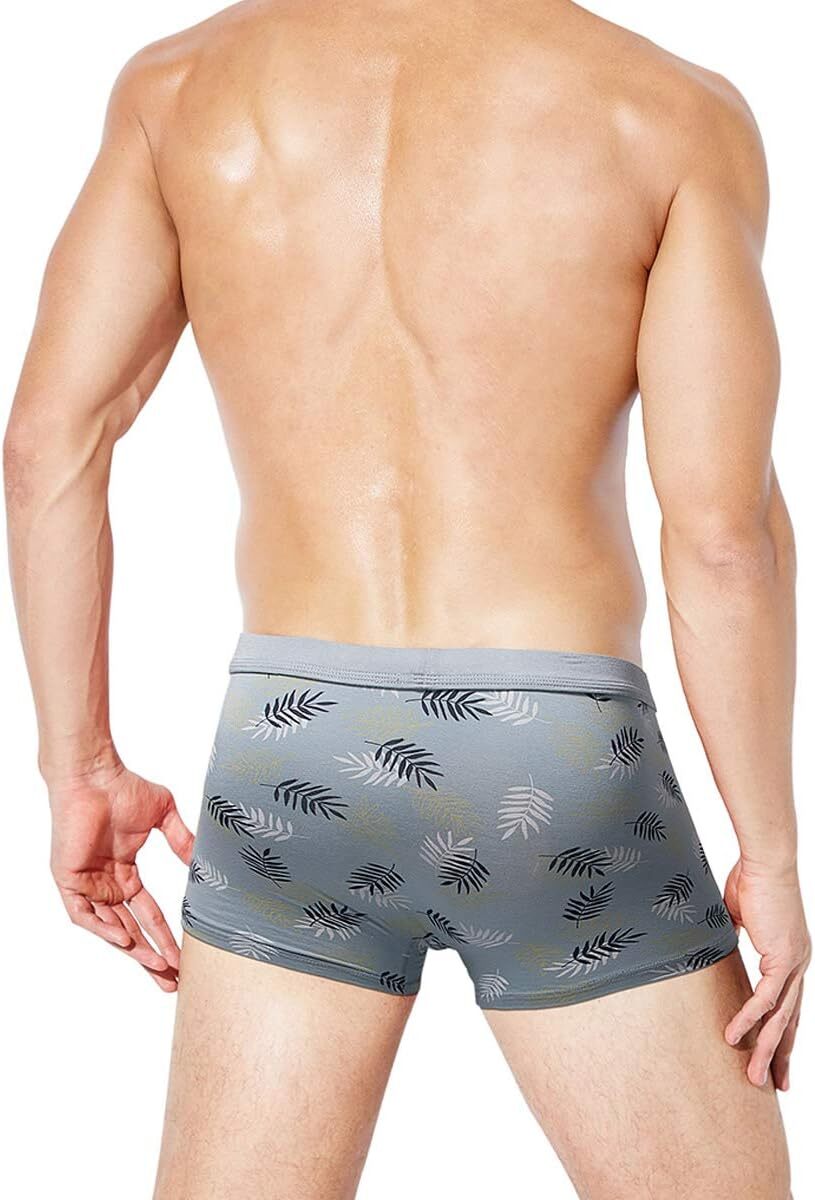 Men’s Underwear Soft Bamboo Viscose Boxer Briefs Stretch Trunks Pack
