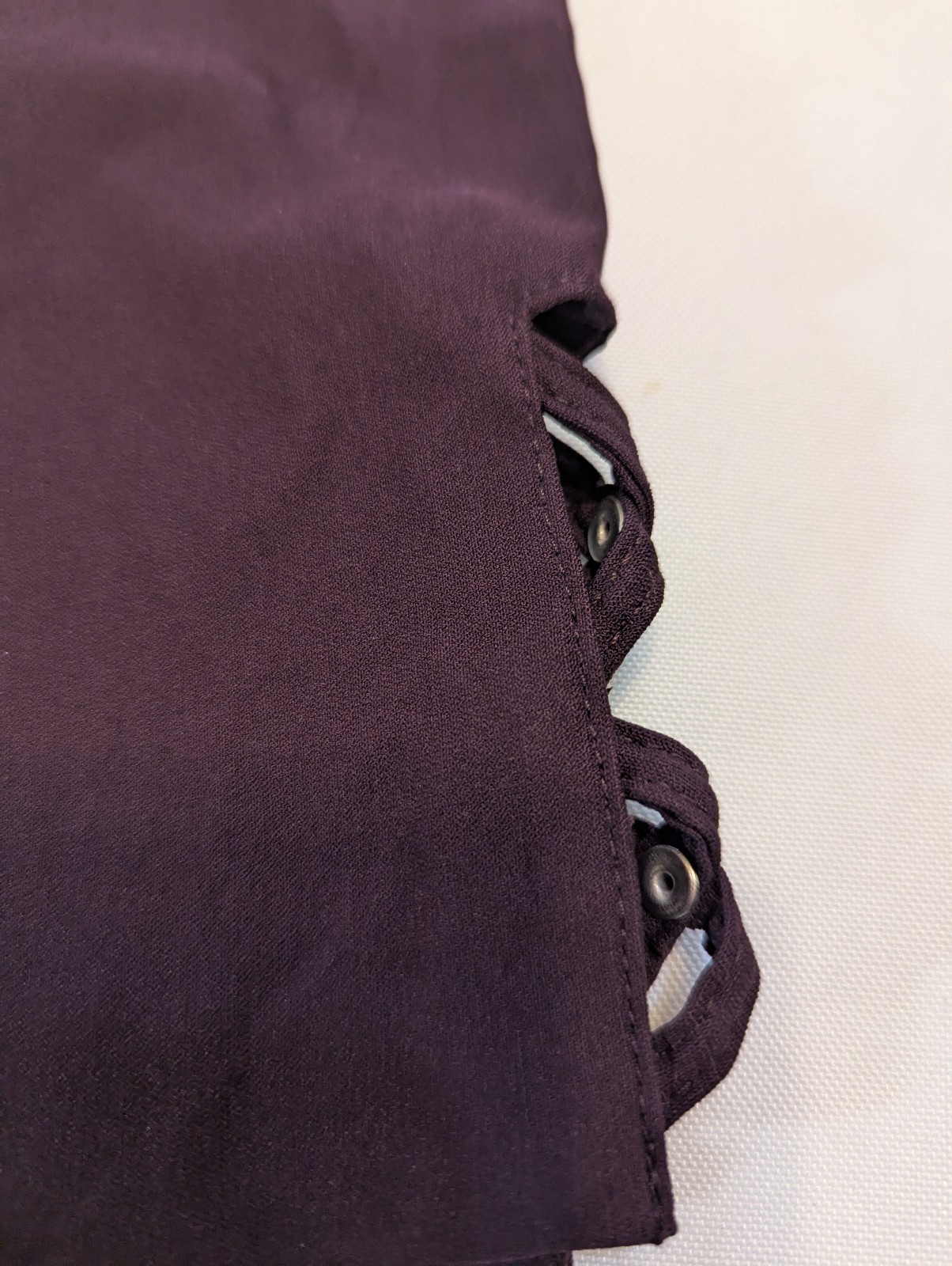 Counterparts Pull On Burgundy Stretchy Pants Studded Open Weave Hem size 16 NEW