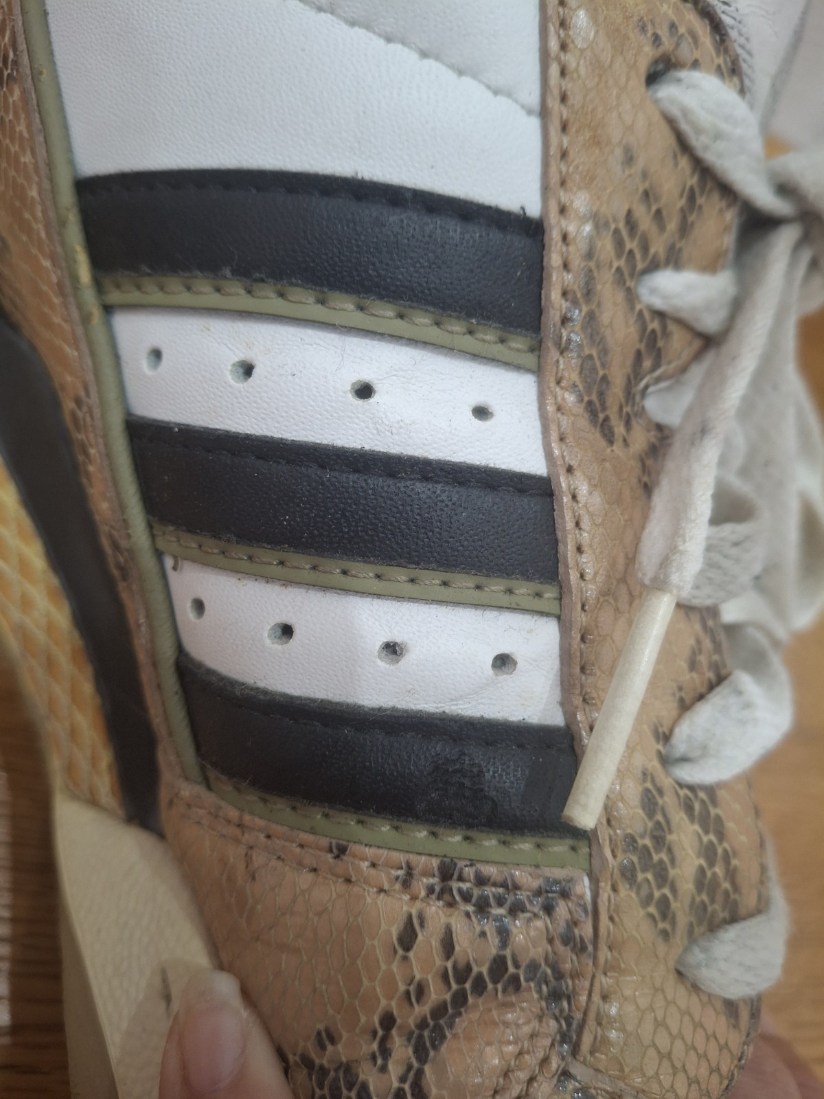 Rare Vintage Adidas Original Model Fleetwood Snakeskin Years 2004 – Size 43 1/3