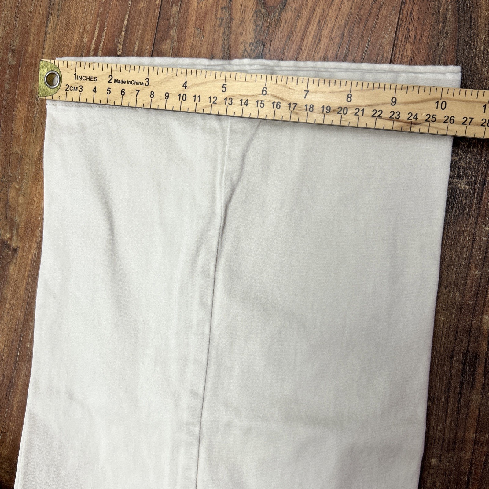 J. JILL Genuine Fit Below Waist Stretch Cream Womens Dress Pants Office Size 10