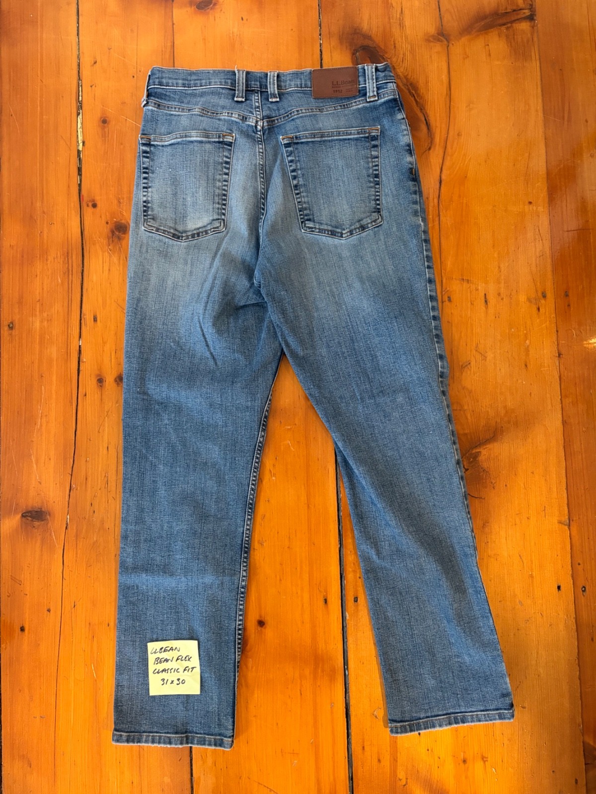 ll bean jeans 31×30; various cuts and styles (see tags); all shades of blue