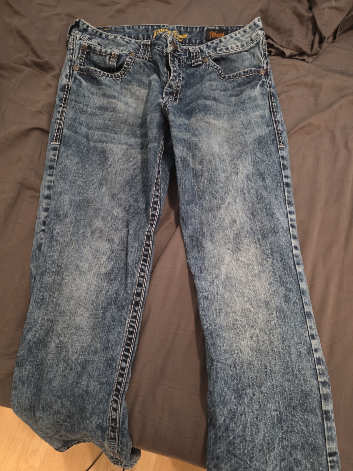 Mens Wrangler Rock 47 Relaxed Fit Jeans 36/34