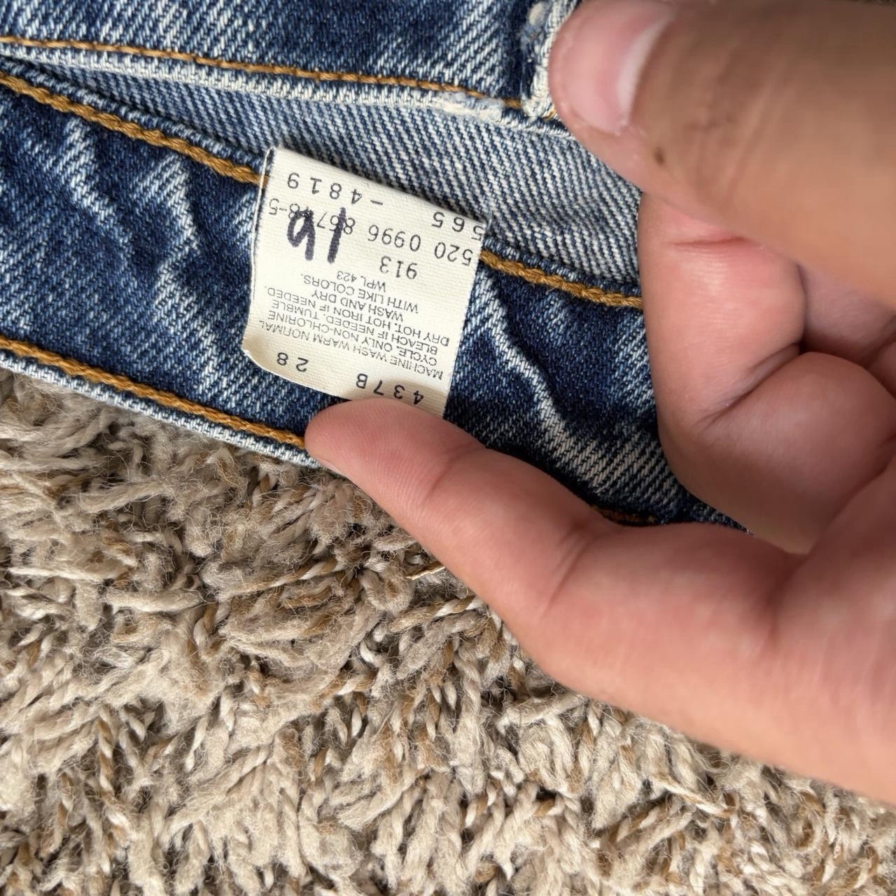 Vintage 90s Levi’s 565 Wide Leg Baggy Mens 32×33 Medium Wash Denim USA Jeans