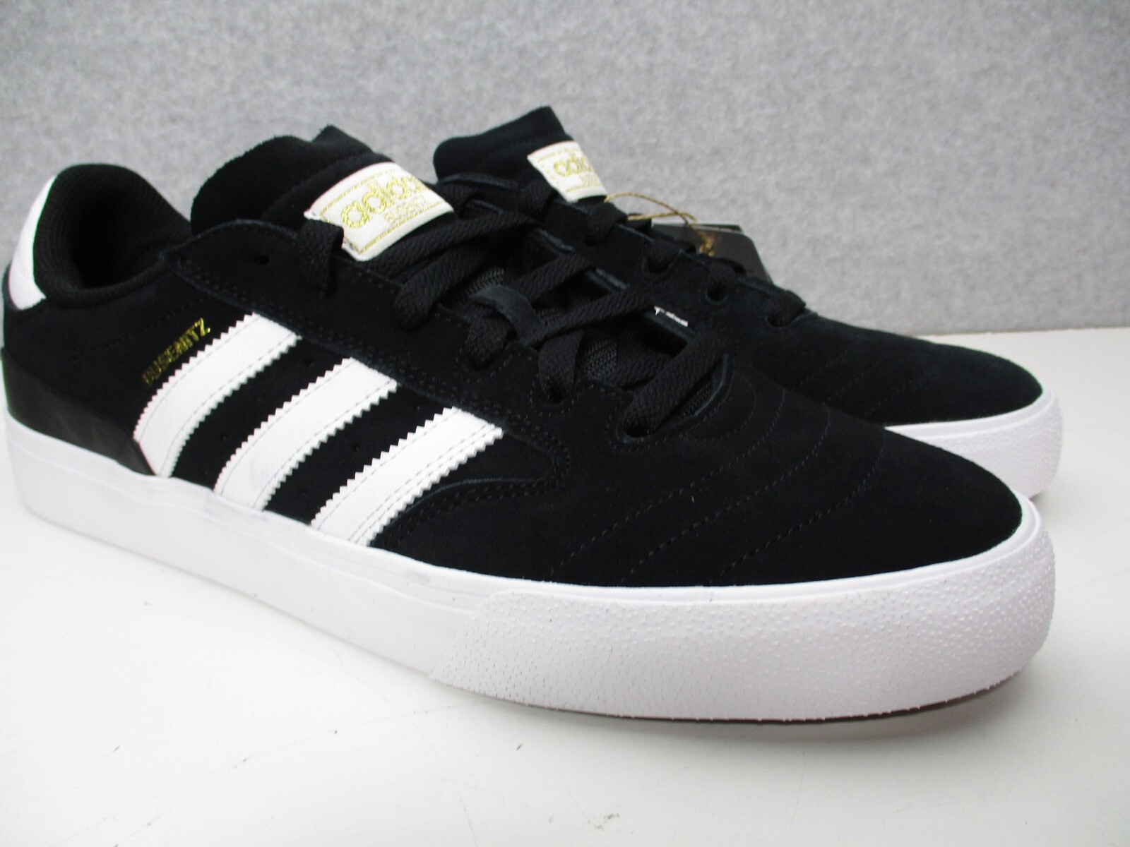 Adidas Busenitz Vulc II Skate Shoes Black White Suede Mens Sz 10.5