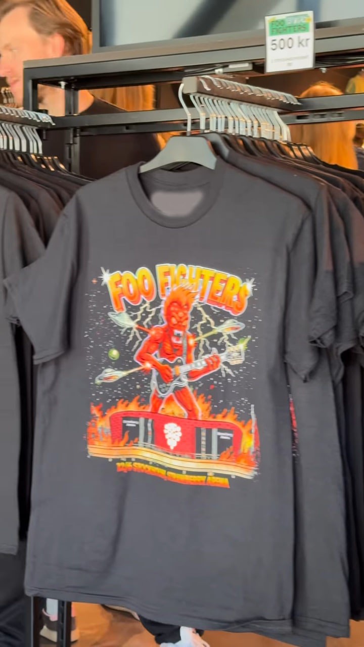 Foo Fighters Stockholm Sweden 2026 Exclusive Tee