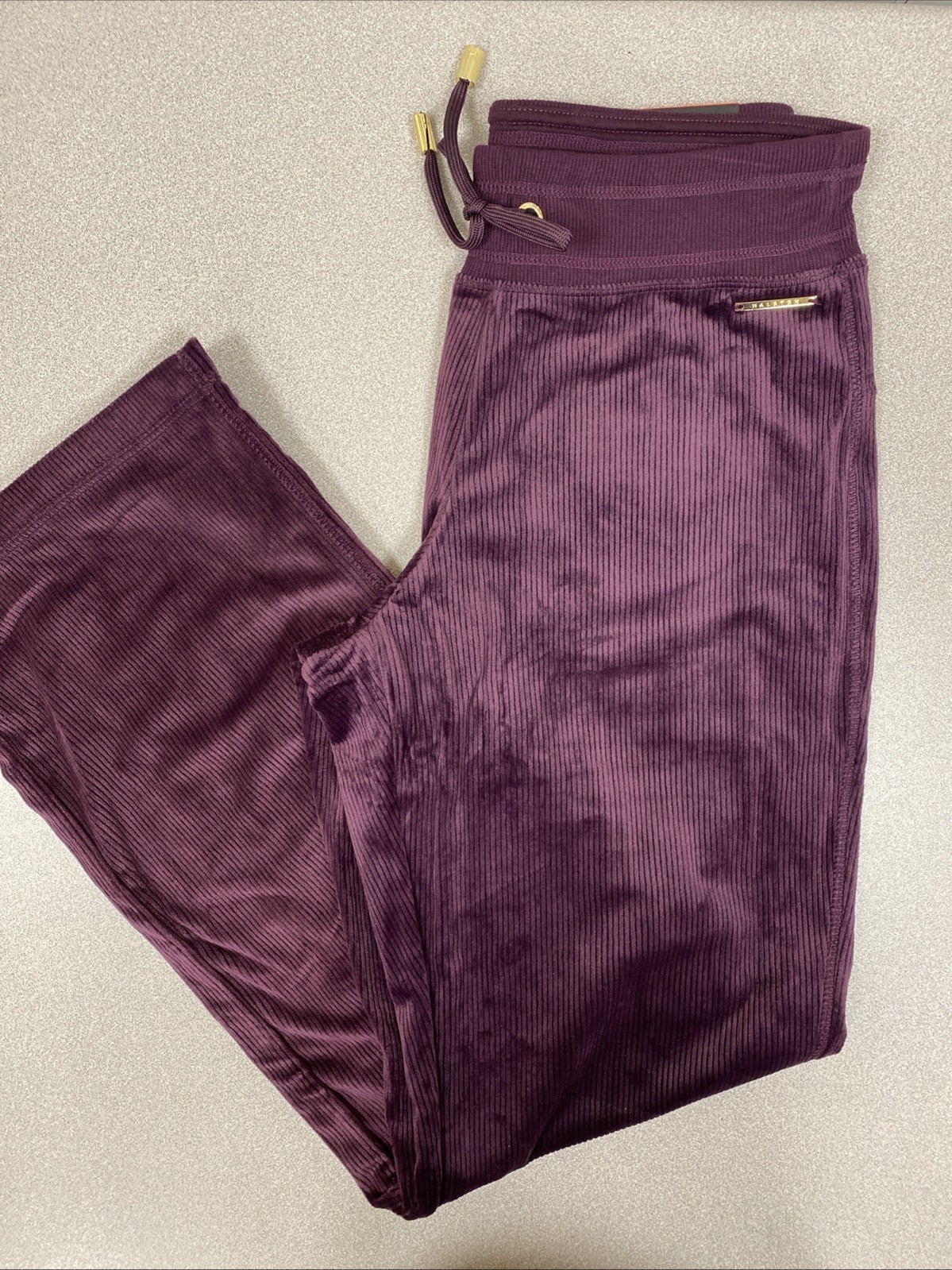 HALSTON Women’s Velour Ribbed Pant Assorted Colors & Sizes NWT