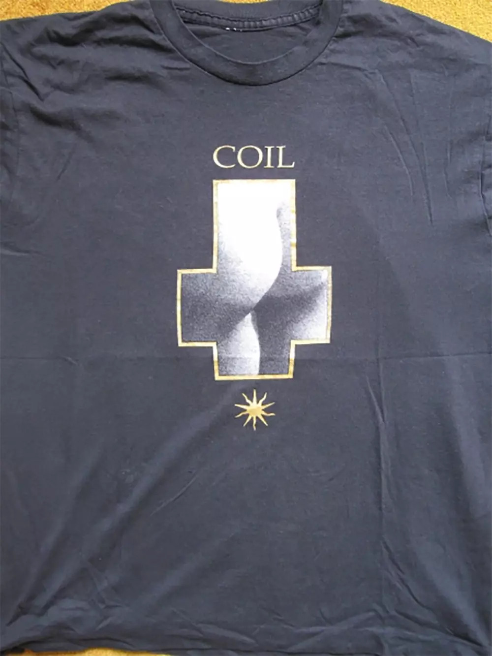 NEW Coil Band Gift Fan Short Sleeve Black All Size Shirt KM161