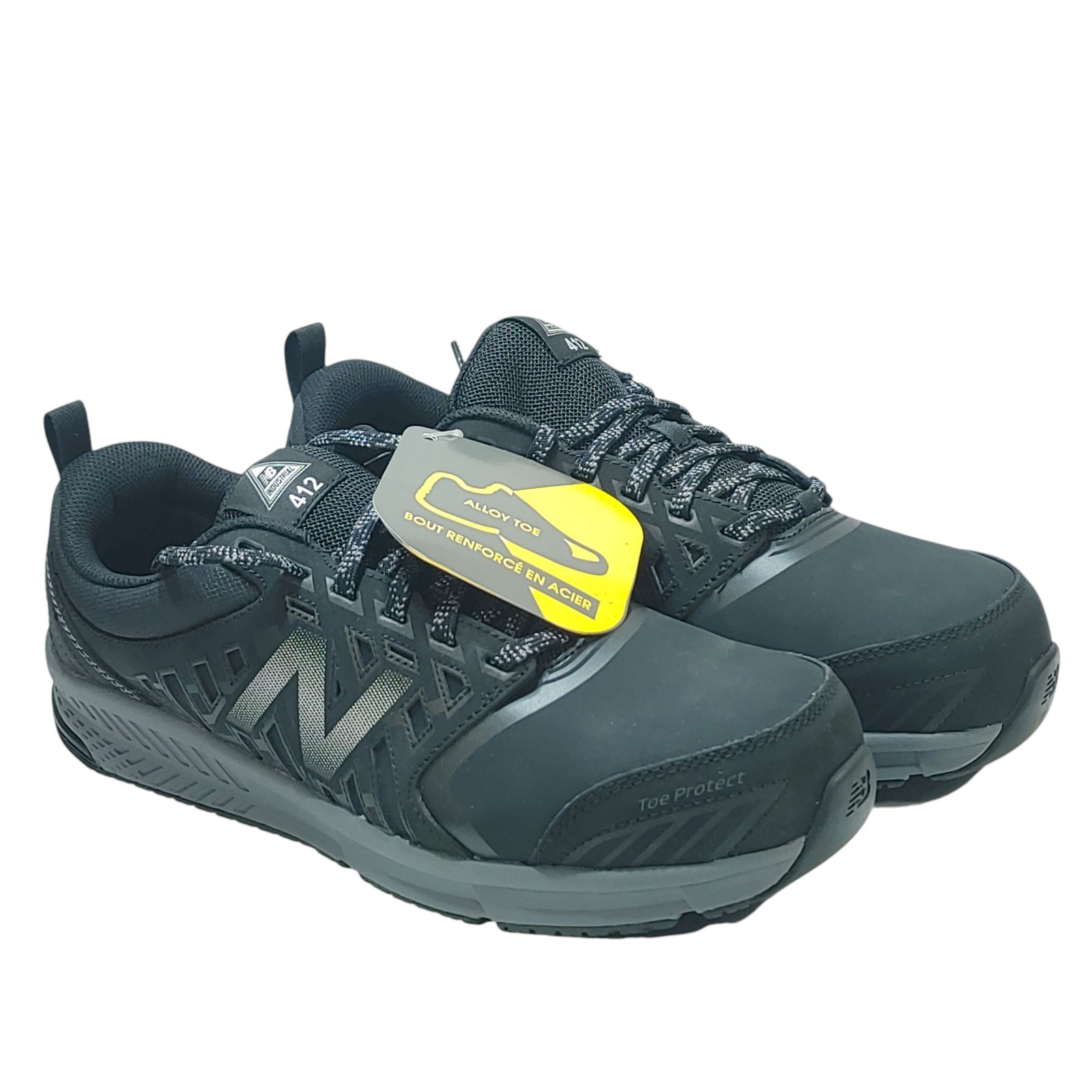 New Balance 412 v1 Men’s Size 10.5 D Black Work Shoes Alloy Toe Slip Resistant