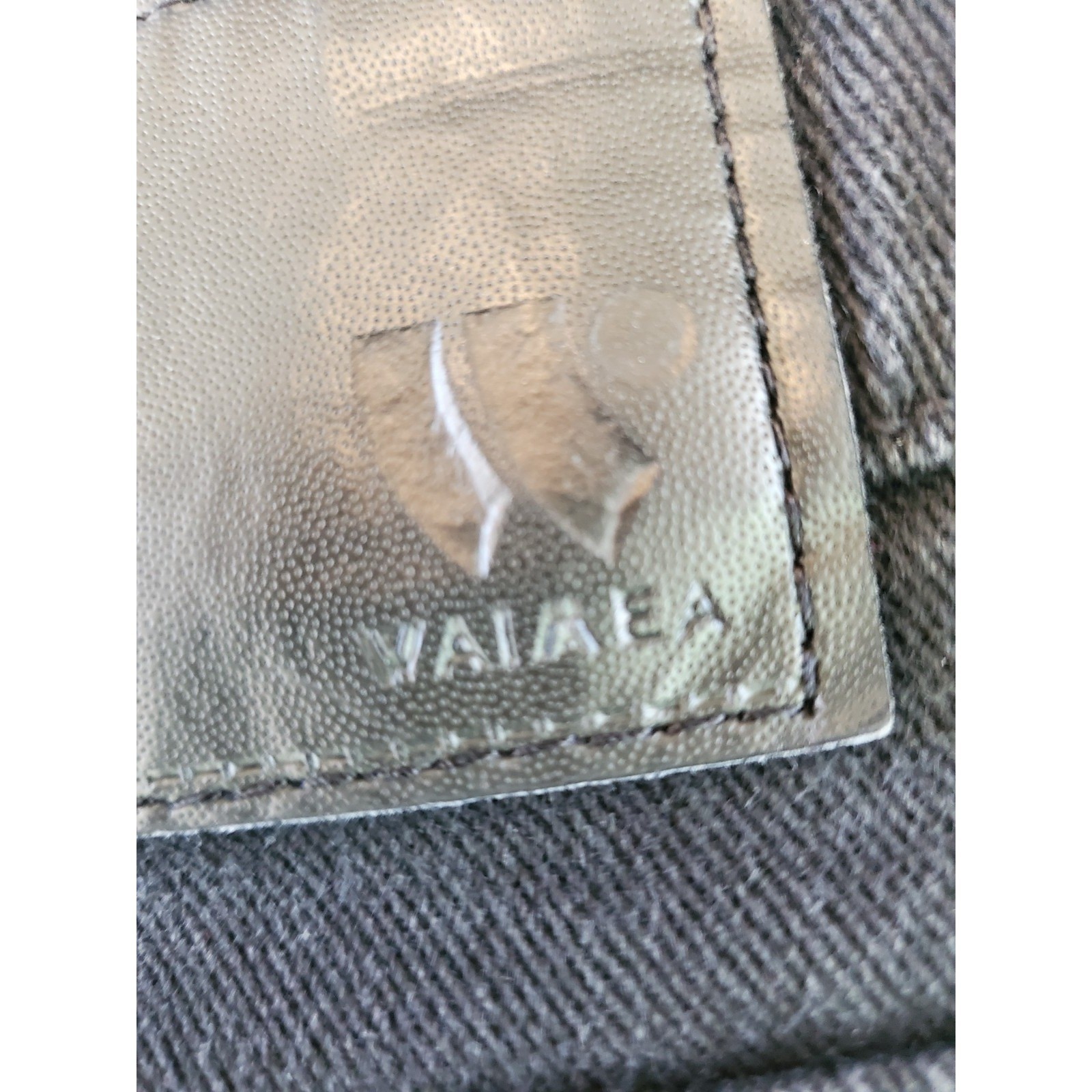 Waimea Mens 36×32 Skinny Fit Moto Jeans Black Distressed Biker Ribbed Denim