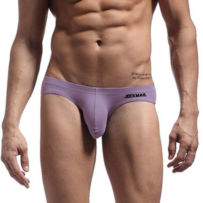JOCKMAIL Sexy Men’s Underwear Brief Breathe Cotton U Convex Pouch Gay Underpants