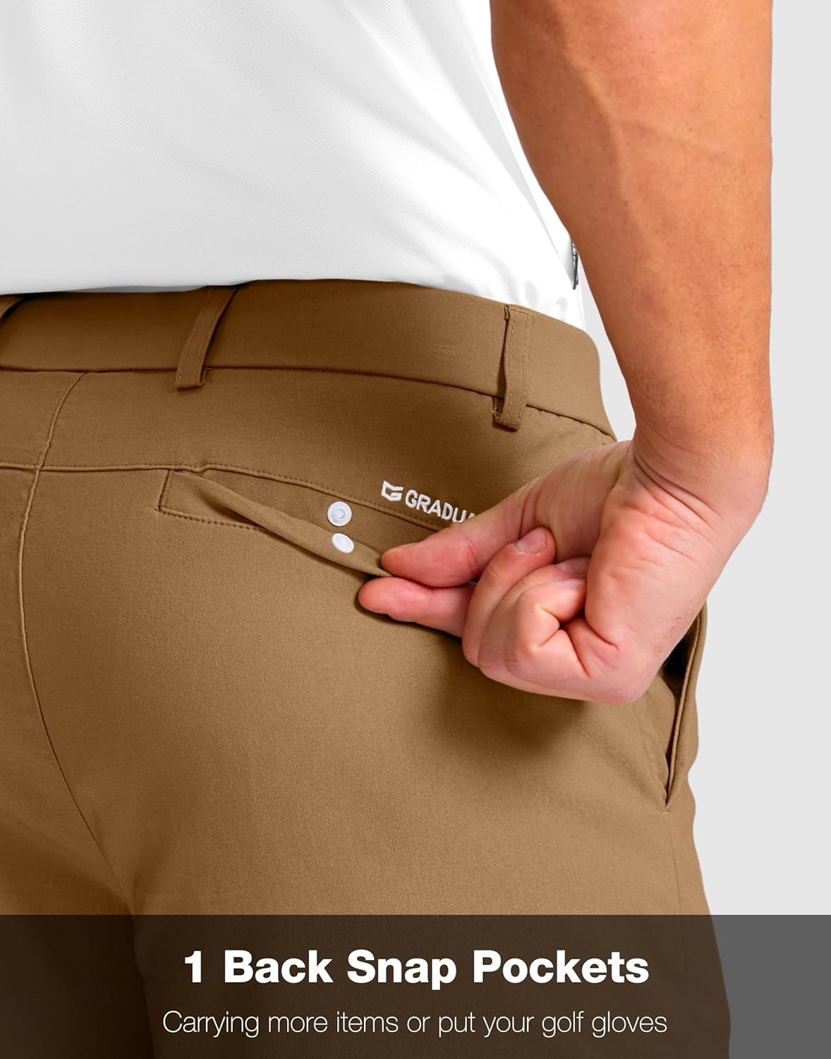 Mens Golf Shorts 11 Inch Inseam Stretch Quick Dry Casual Work Dress Shorts