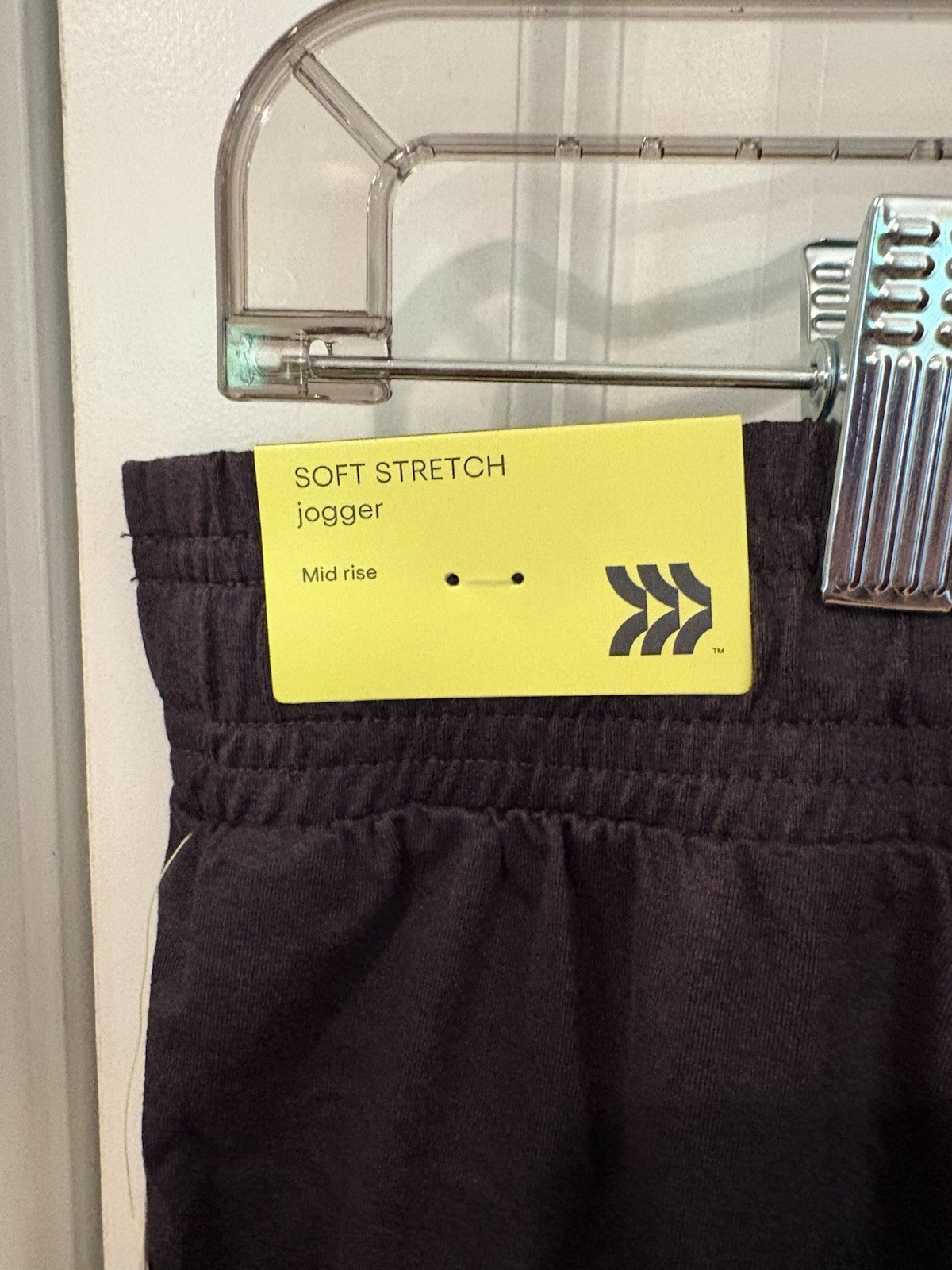 All In Motion Soft Stretch Jogger Pants Heathered Black M Moisture Wicking TR85