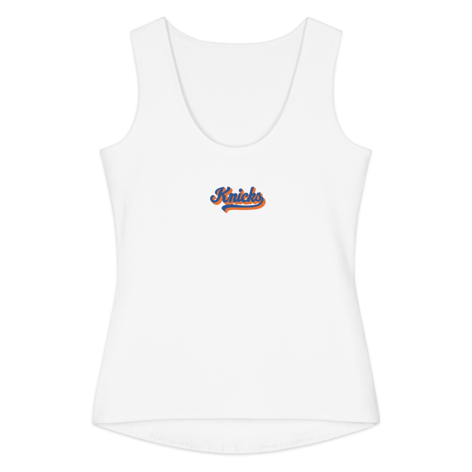 New York Knicks Orange and Blue NYK Inspired Women’s cotton tank top