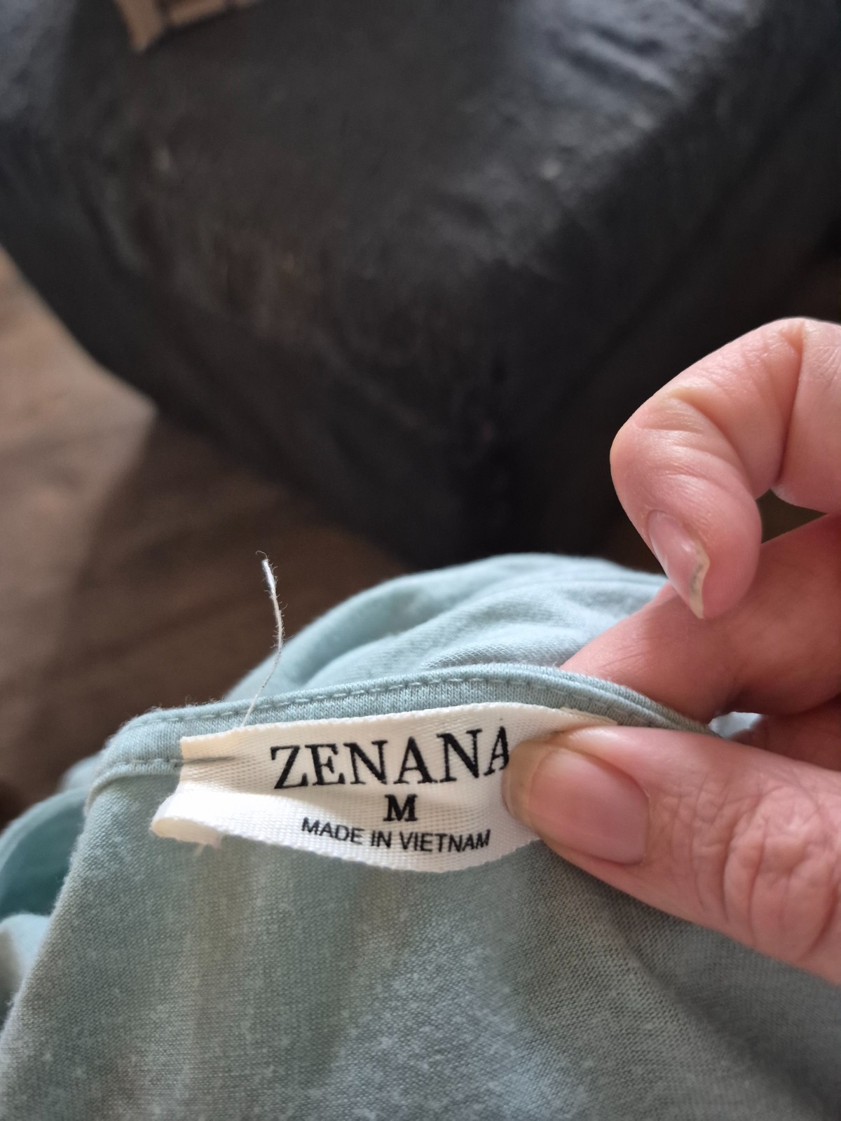 zenana mint green medium long sleeve