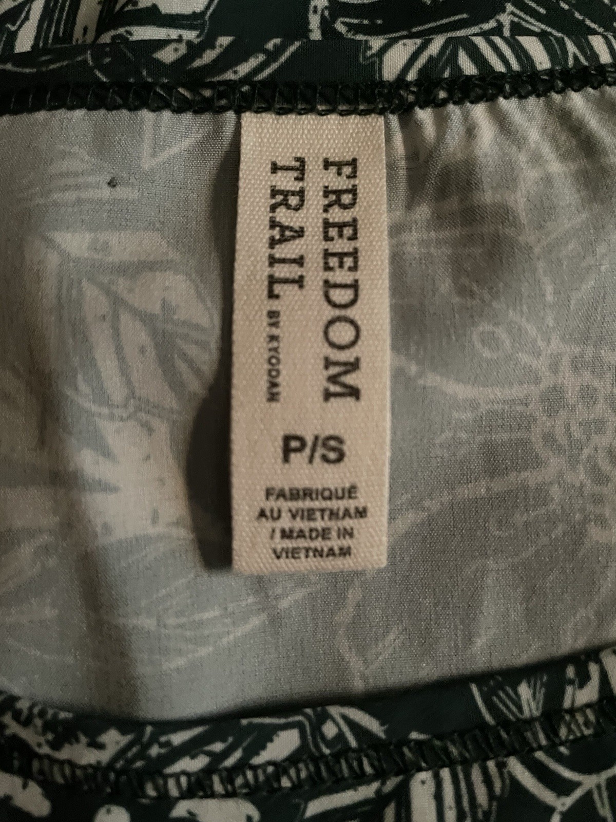 FREEDOM TRAIL By KYODAN*Green & White Activewear*Fish Gear* Dress Women’s Size S