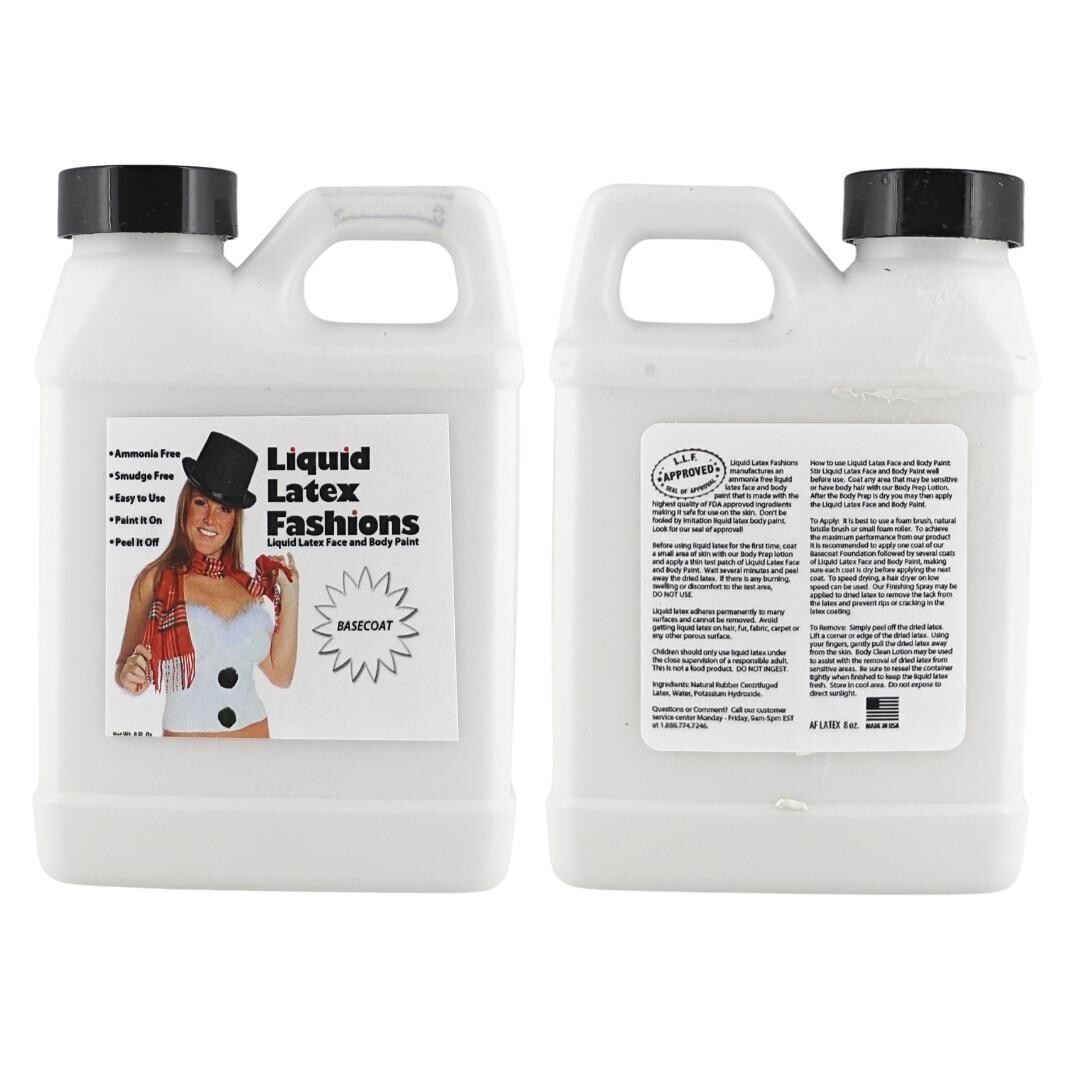 Basecoat Foundation 8 Fl Oz – Face and Body Paint, Liquid Latex Primer