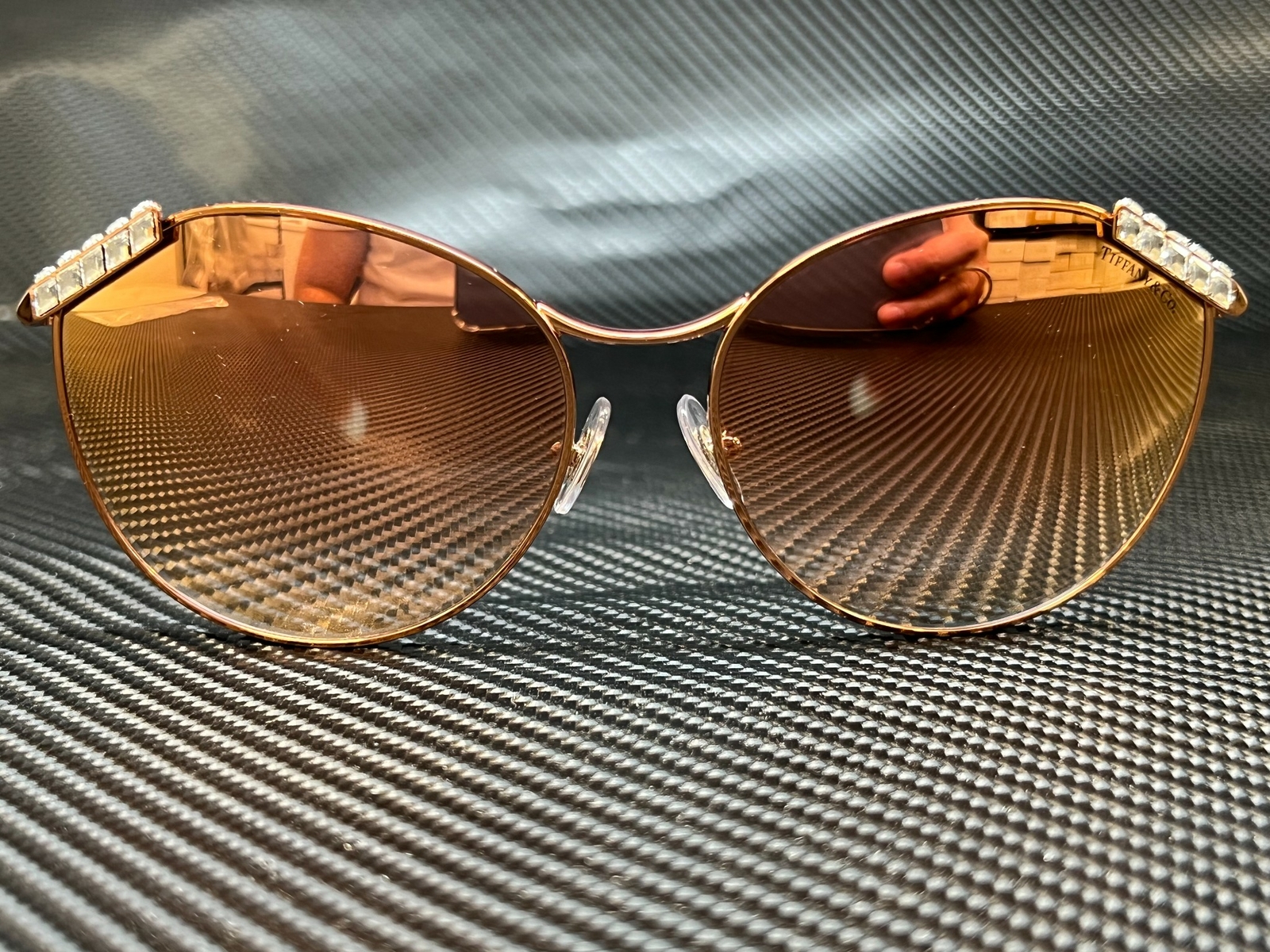 TIFFANY TF3073B 61396F Rubedo Gold Round Women’s 59 mm Sunglasses