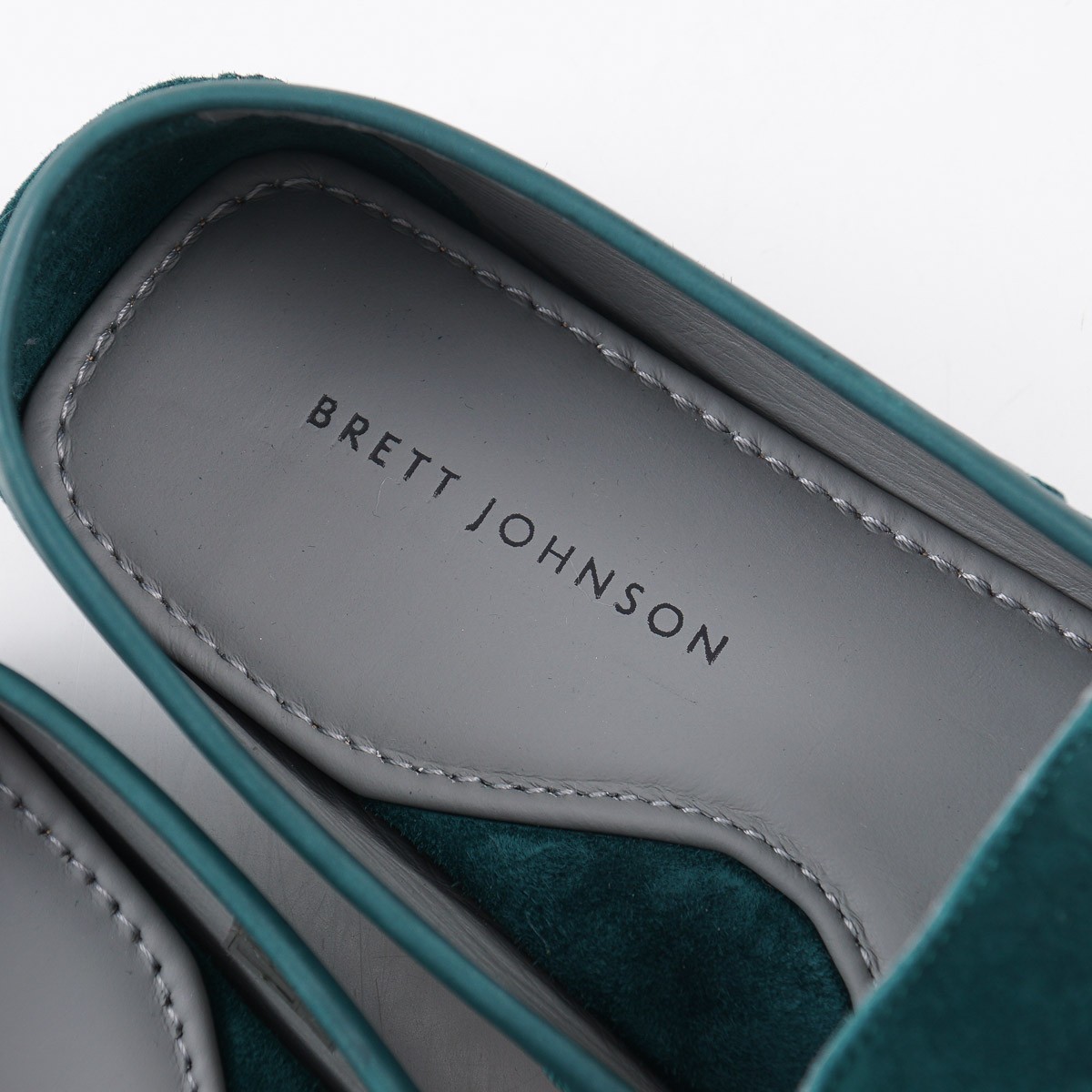 Brett Johnson Emerald Green Calf Suede Driving Moccasins 10.5 (Eu 43.5) Shoes