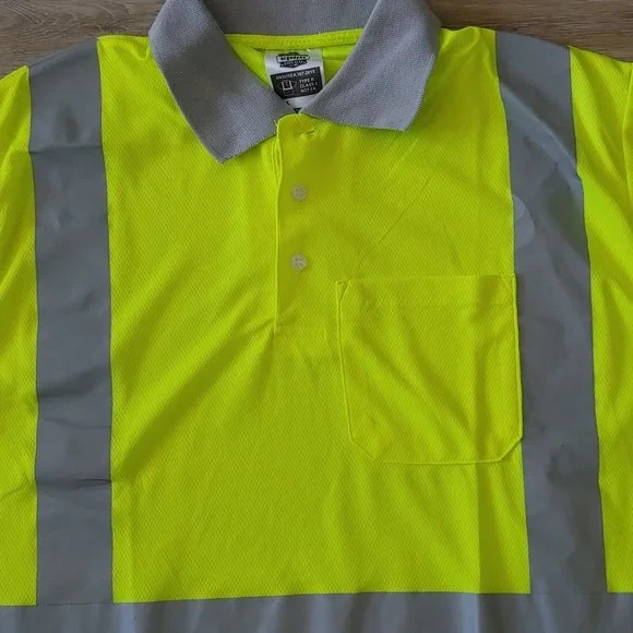 NWOT Ergodyne GloWear 8295 ANSI High Visibility Reflective Polo Shirt Size S
