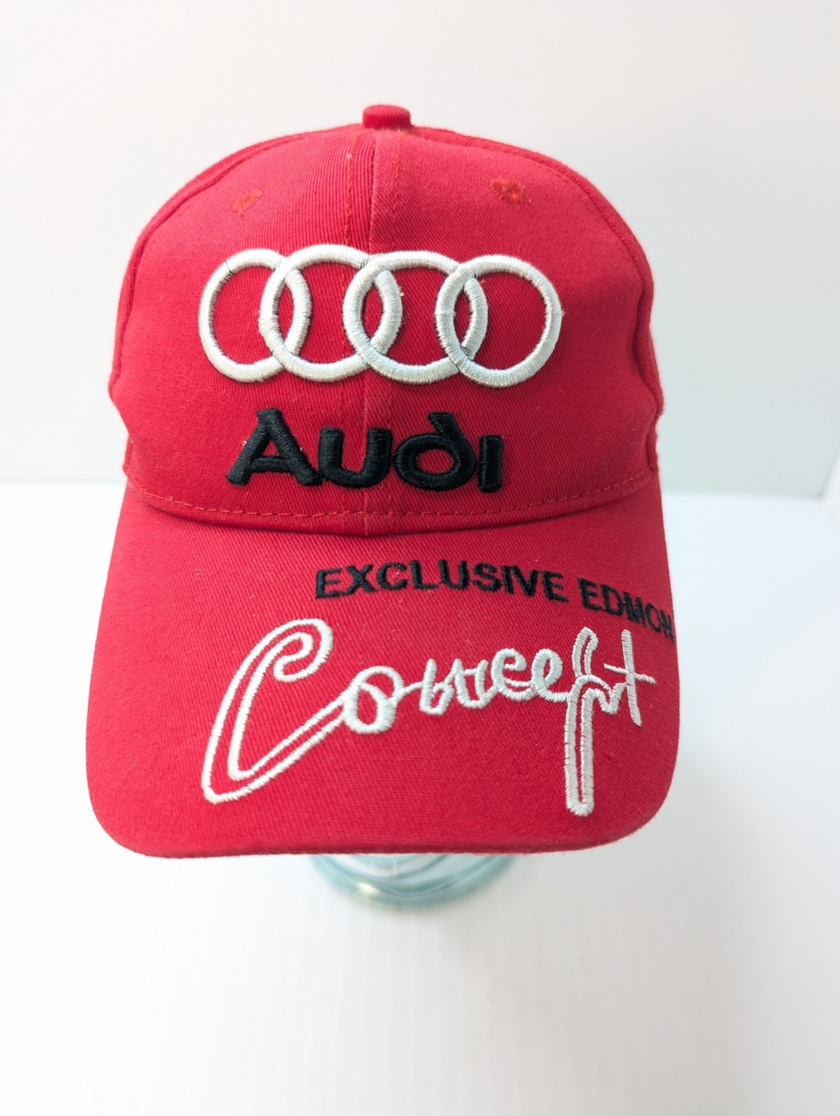 Genuine Audi Hat Exclusive Edmon Concept Adjustable Red Cap Buckle Strap Back