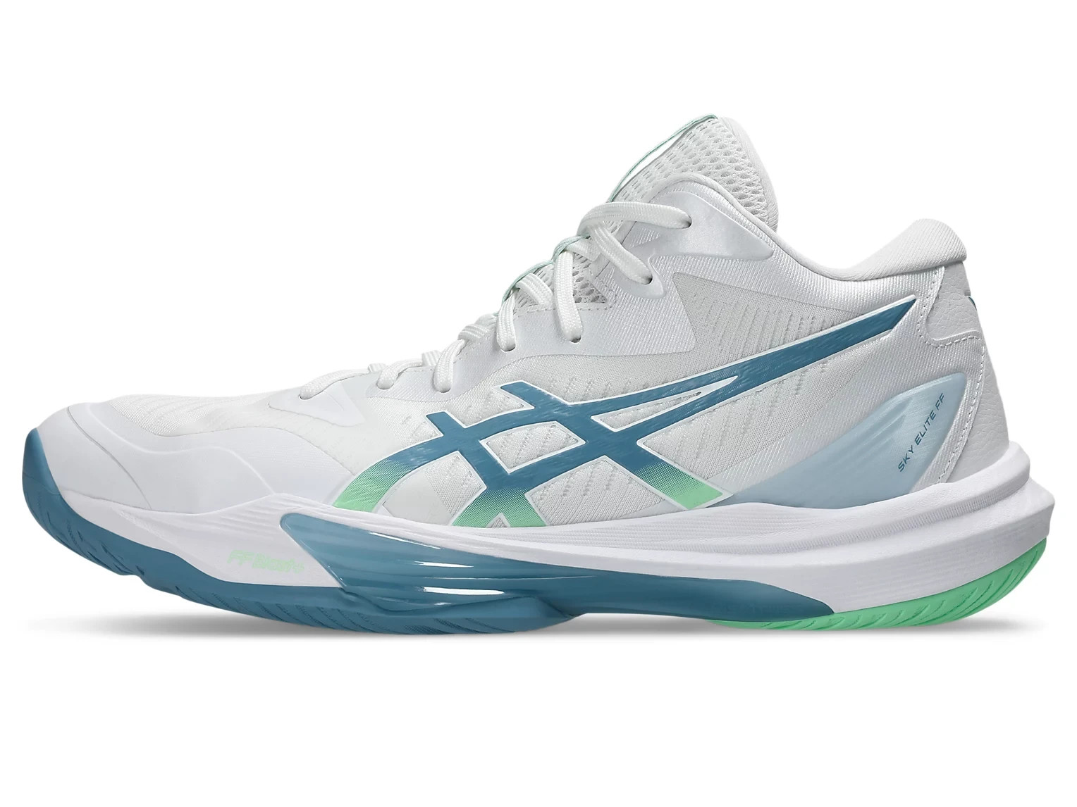 ASICS SKY ELITE FF MT 3 1051A081 106 White Saba Blue Volleyball Shoes
