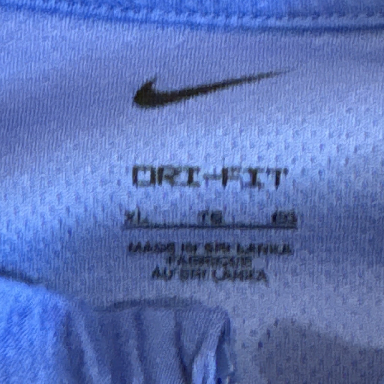 Nike Dri-FIT Men’s Puerto Rico Blue 1/4 Zip Mock Neck Long Sleeve Size XL