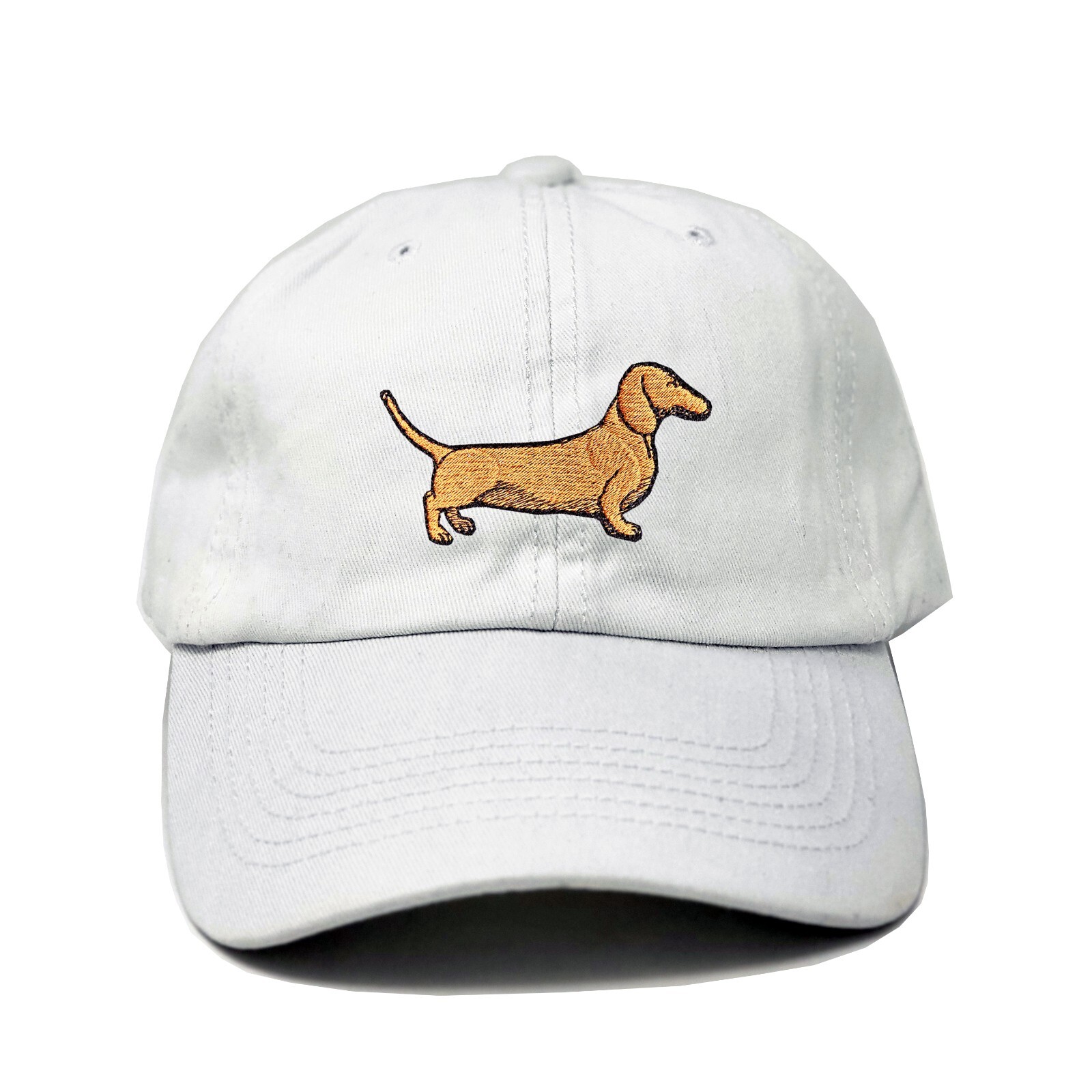 Dachshund dog embroidered dad hat, Wiener dog embroidered ball cap