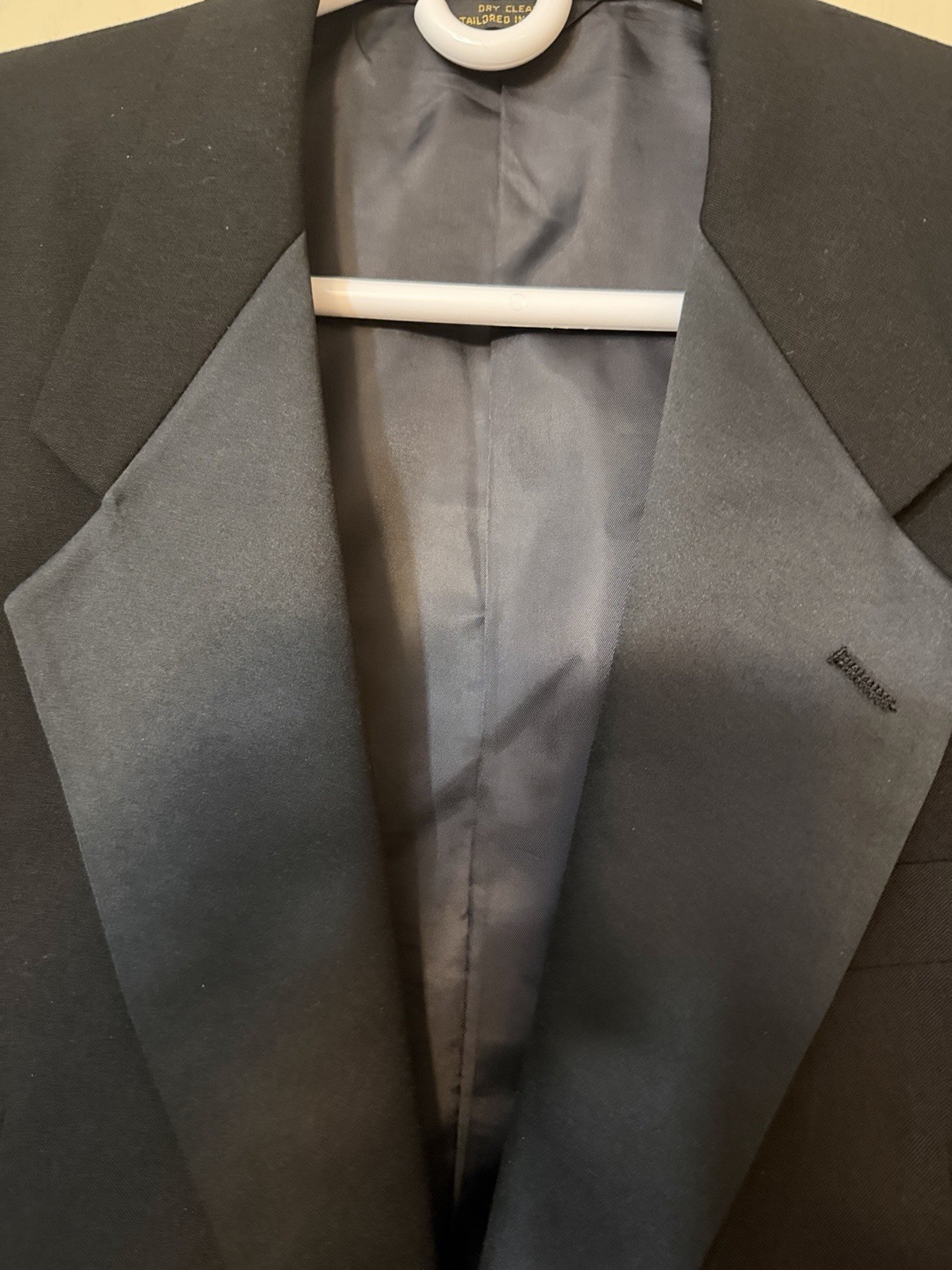 Vintage Yves Saint Laurent Formalwear Wool Tuxedo Jacket Mens 44R Black USA NICE