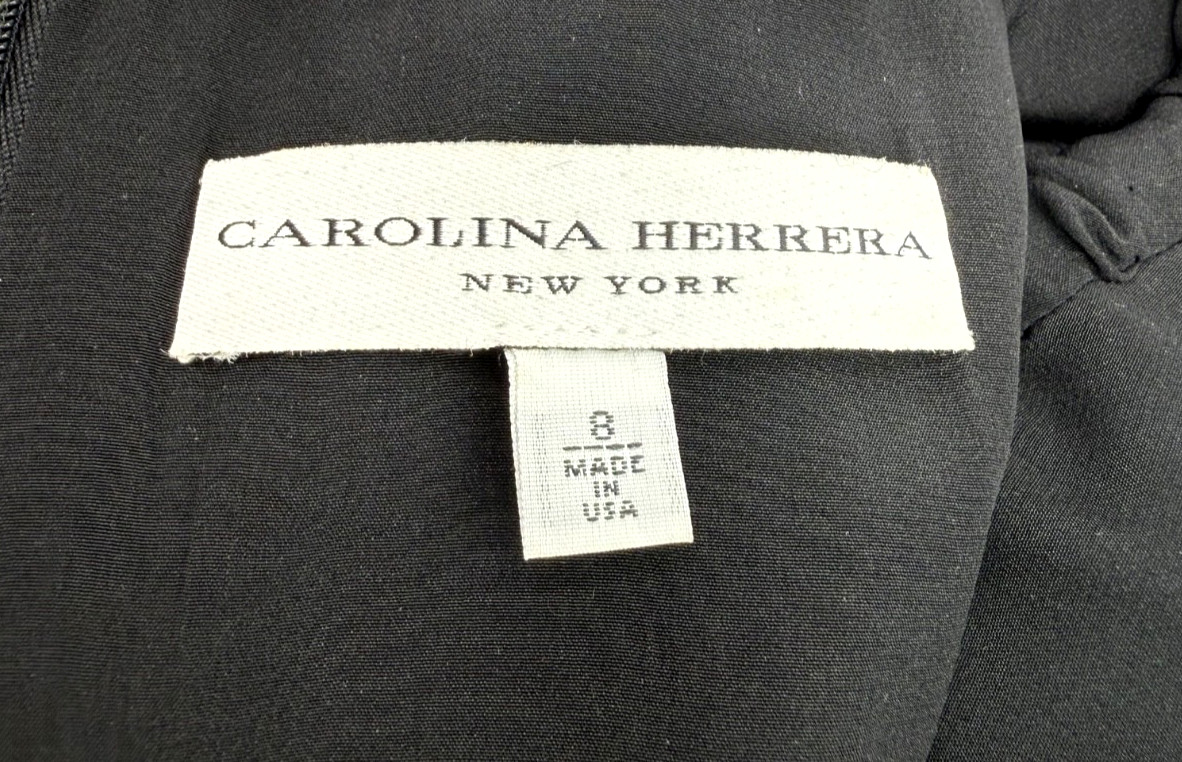 Pre-Fall 2009 CAROLINA HERRERA Jeweled Knee-Length Shift Dress Size 8, VTG 2000s